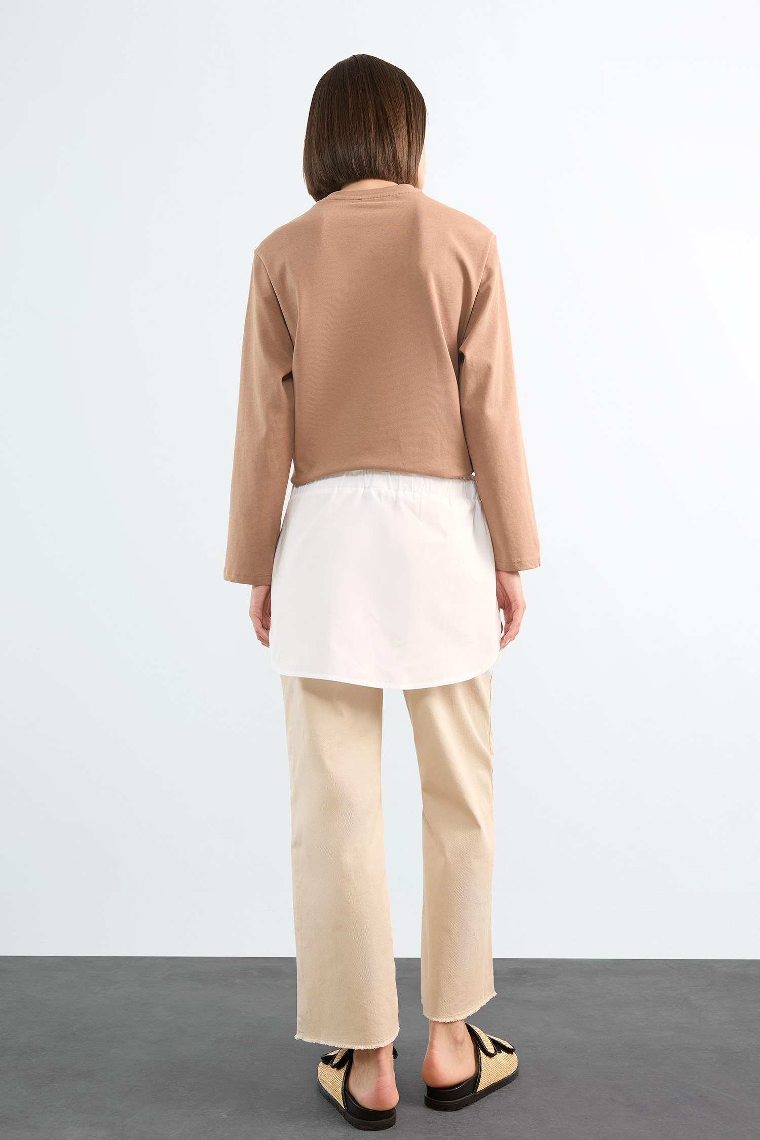 Relax Fit Poplin Skirt