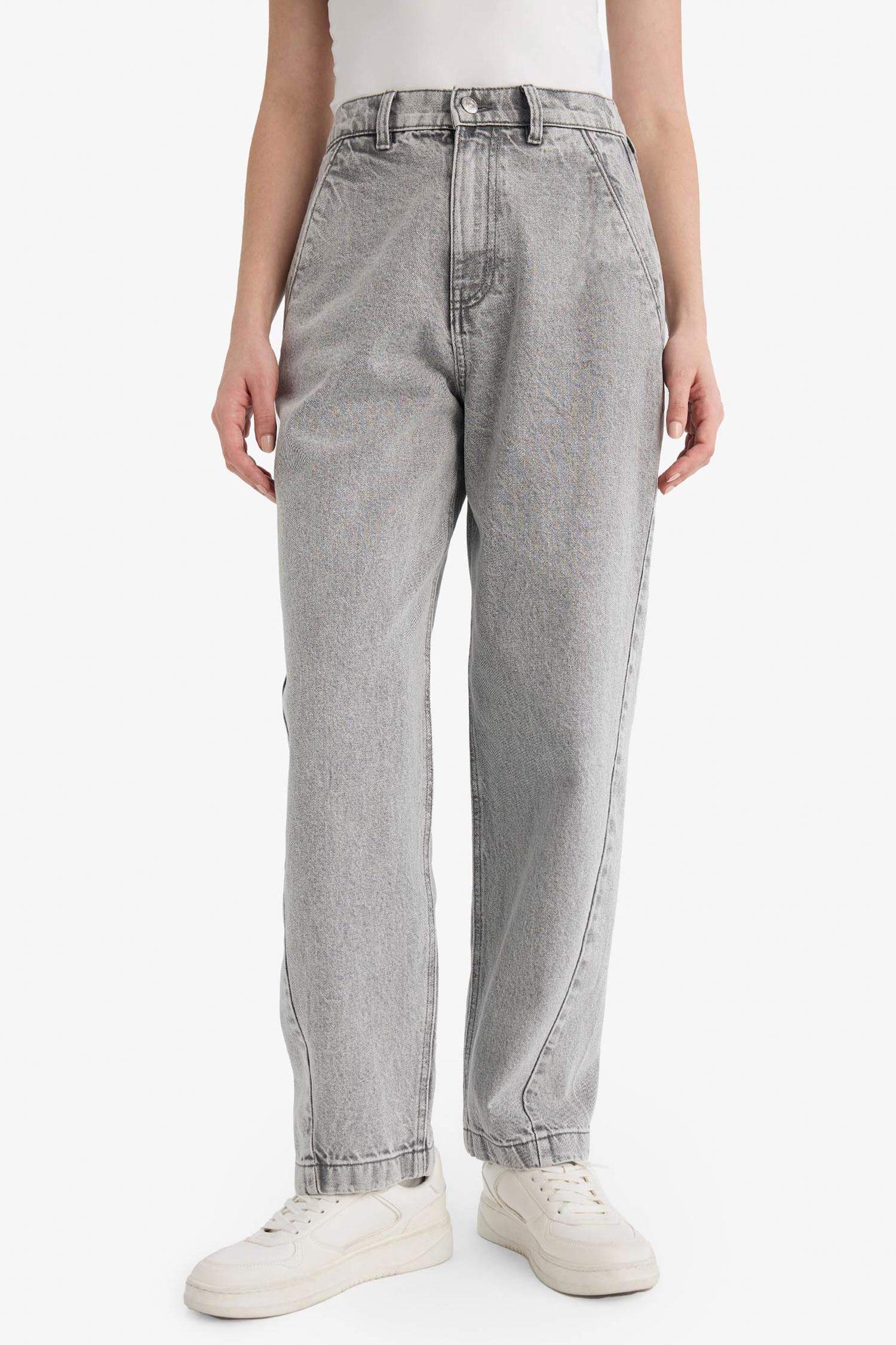 Длинные джинсы Carrot Fit с высокой талией