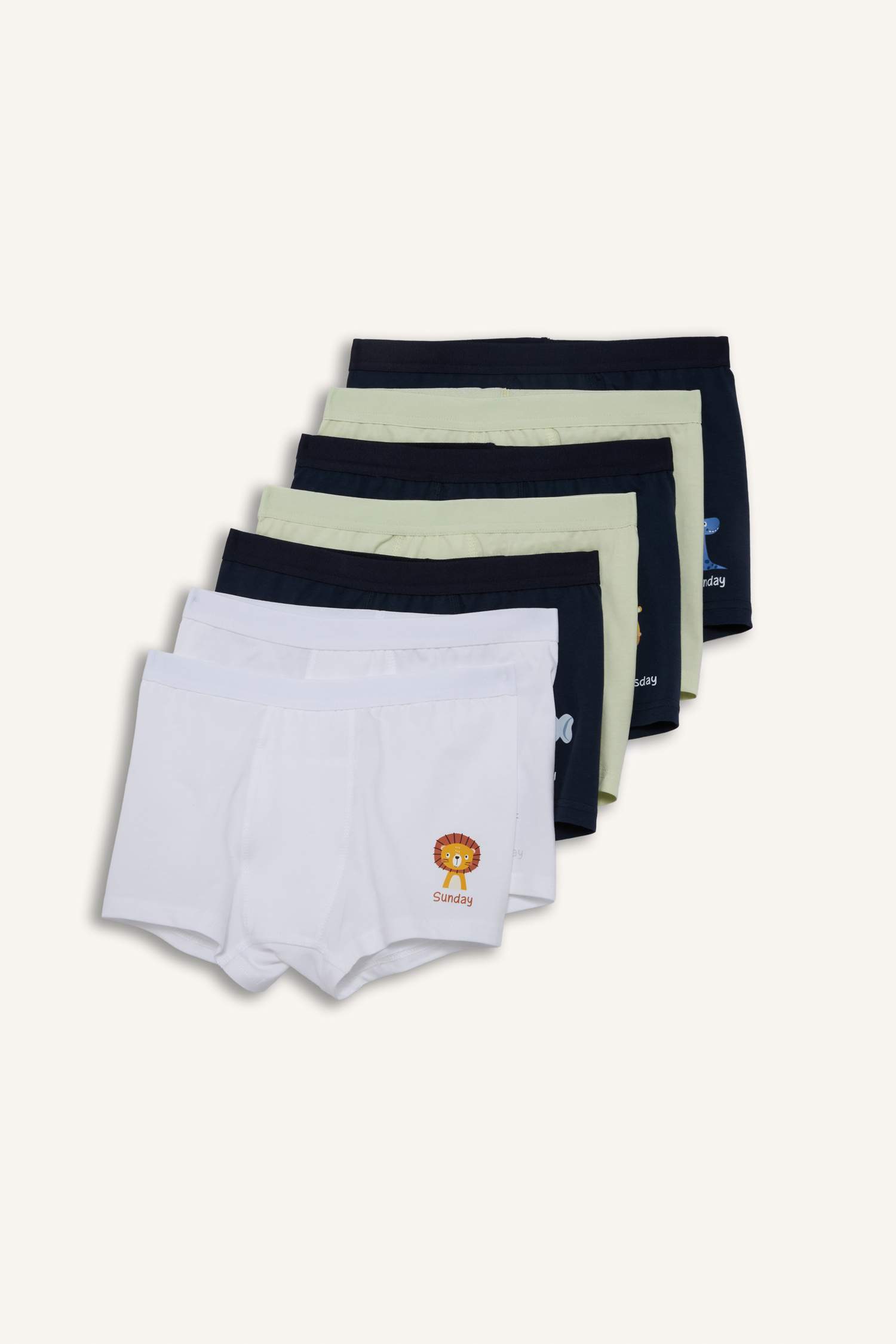 بوكسر ولادي مطبوع - 7 قطع