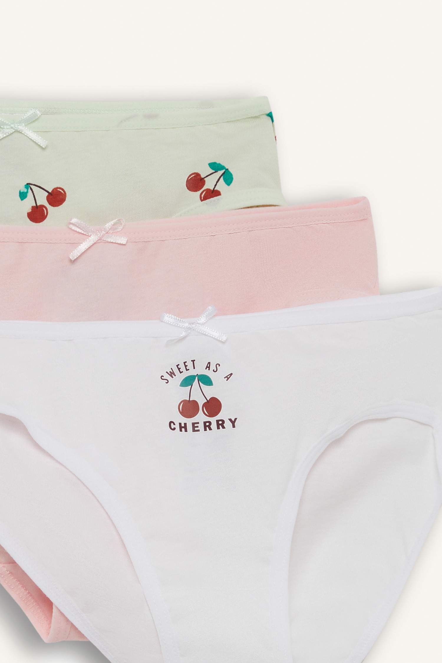 Girl Fruit Patterned 3 Piece Panties