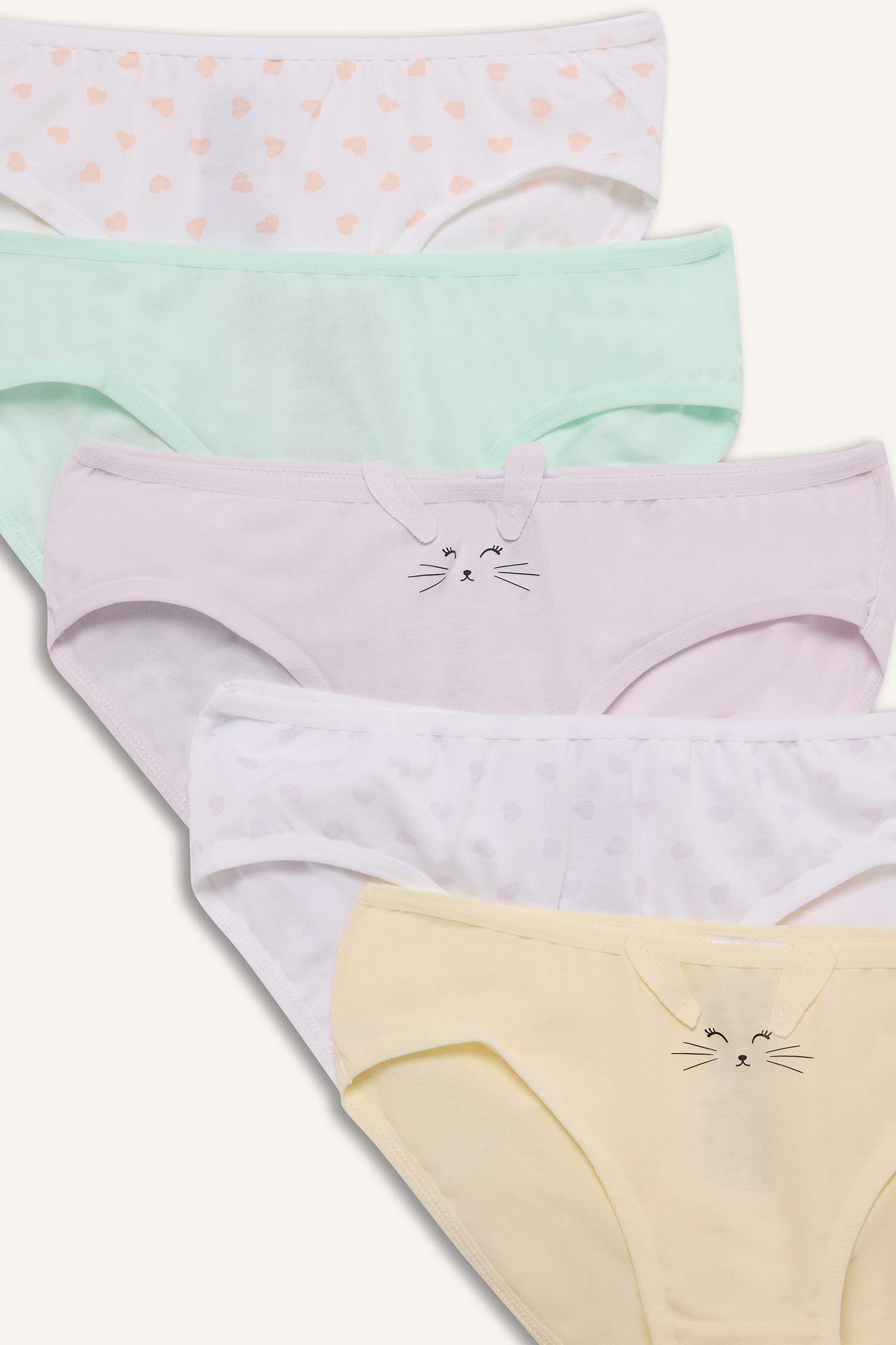 كلوت بناتي بطبعة - 5 قطع