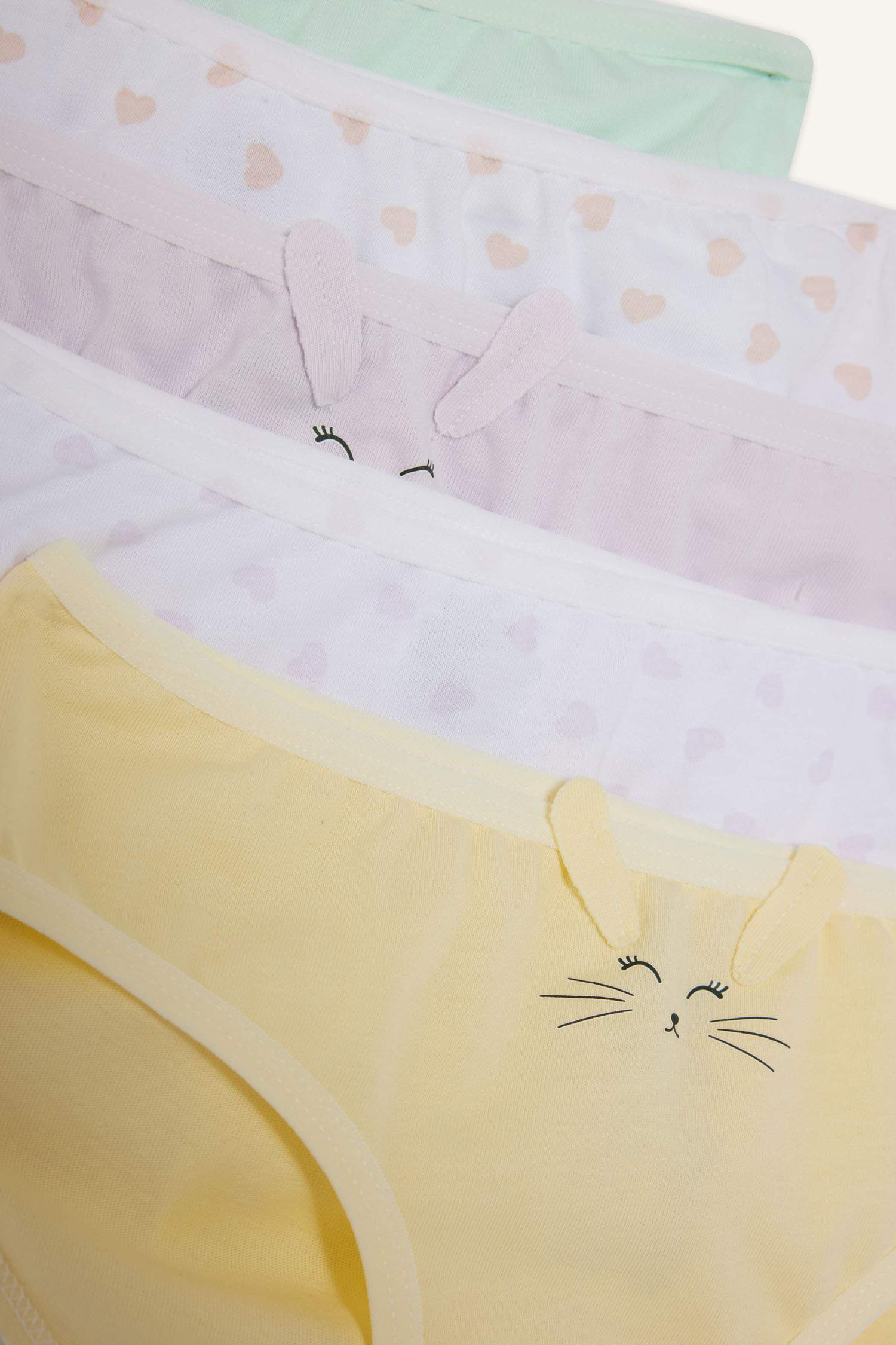 Lot de 5 Culottes motif animaux pour fille