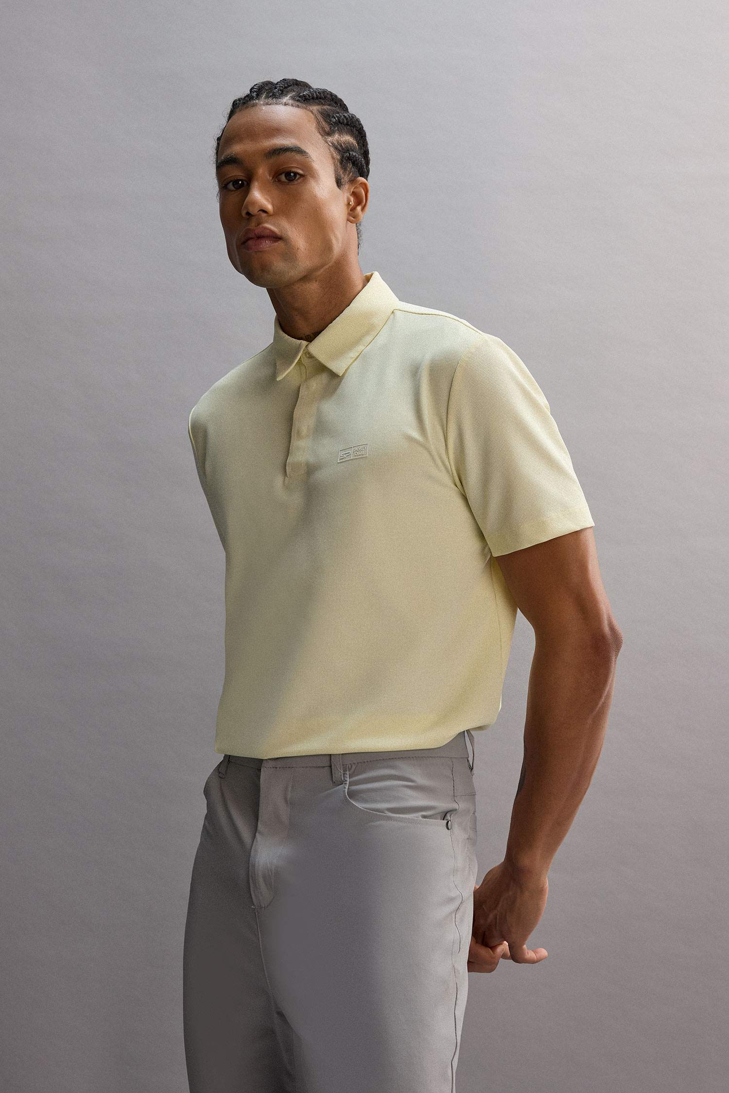 DeFactoFit Standard Fit Basic Sports Polo Shirt