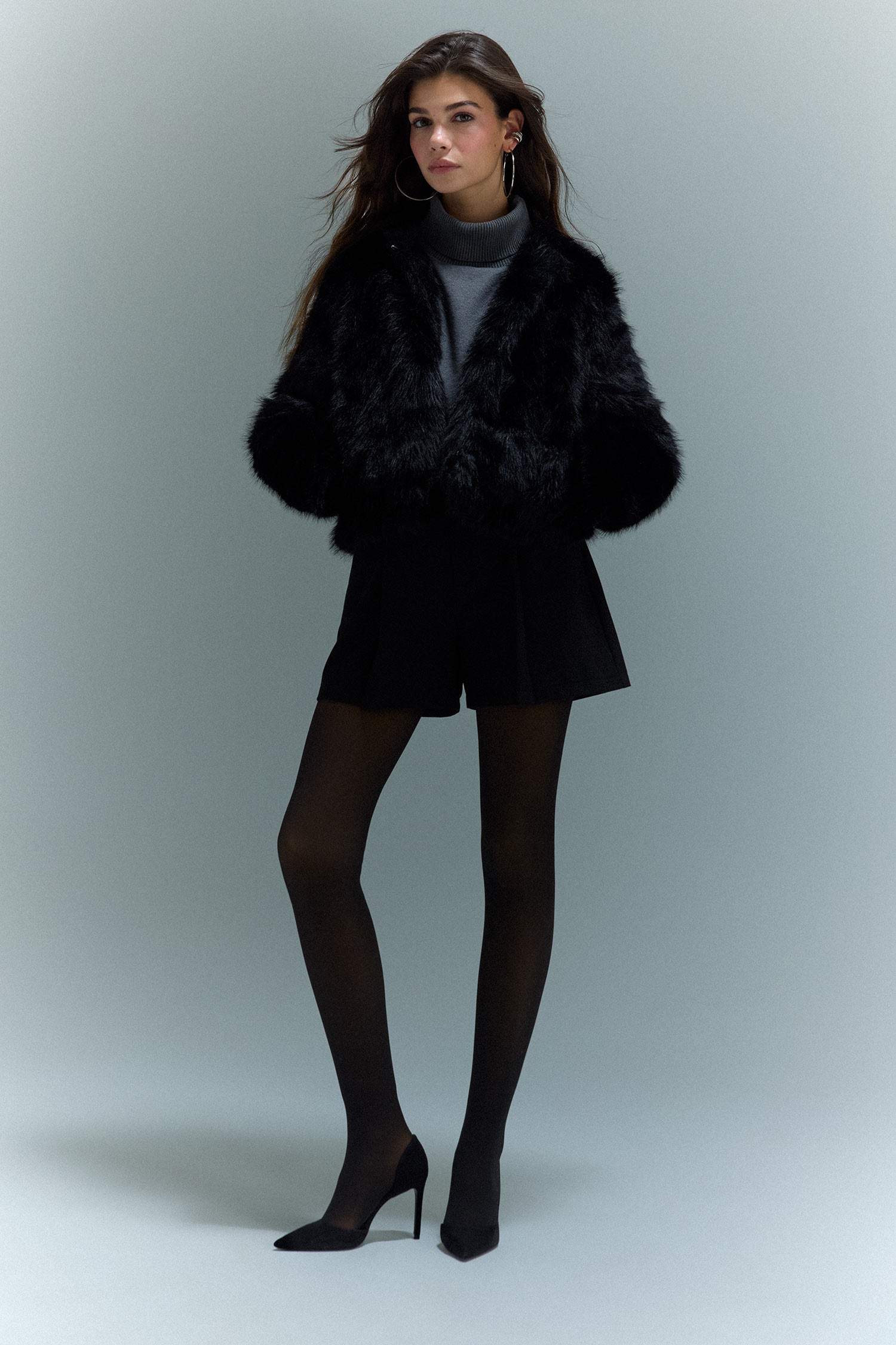 Kadın Puantiyeli Termal Külotlu Çorap