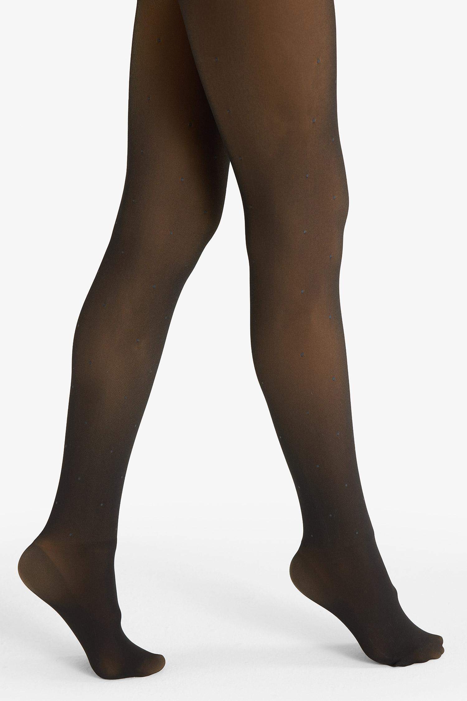 Kadın Puantiyeli Termal Külotlu Çorap