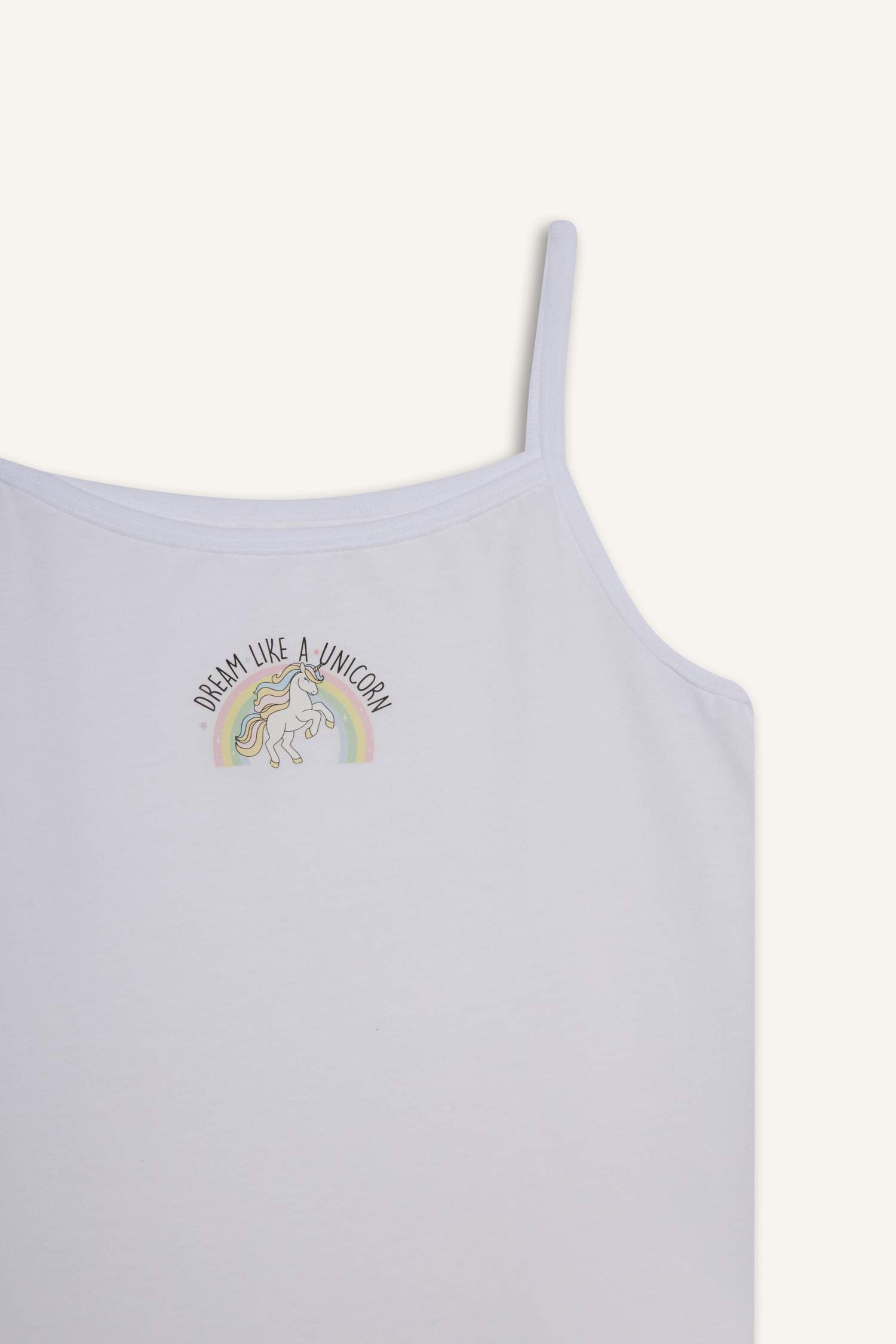 Girl Patterned 2 Piece Undershirt Tank Top