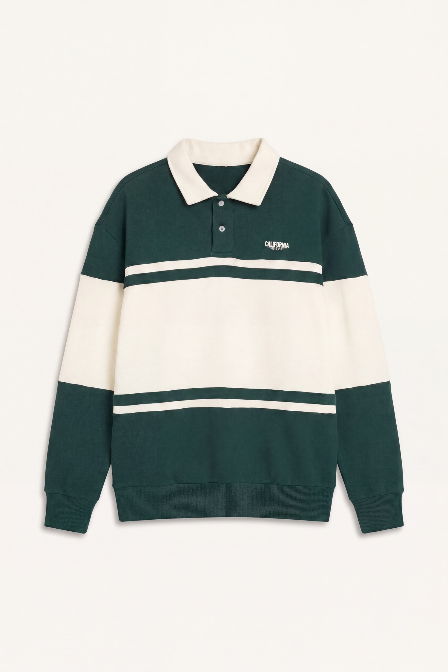 DeFacto Pamuklu Boxy Fit Polo Yaka Sweatshirt görsel 6