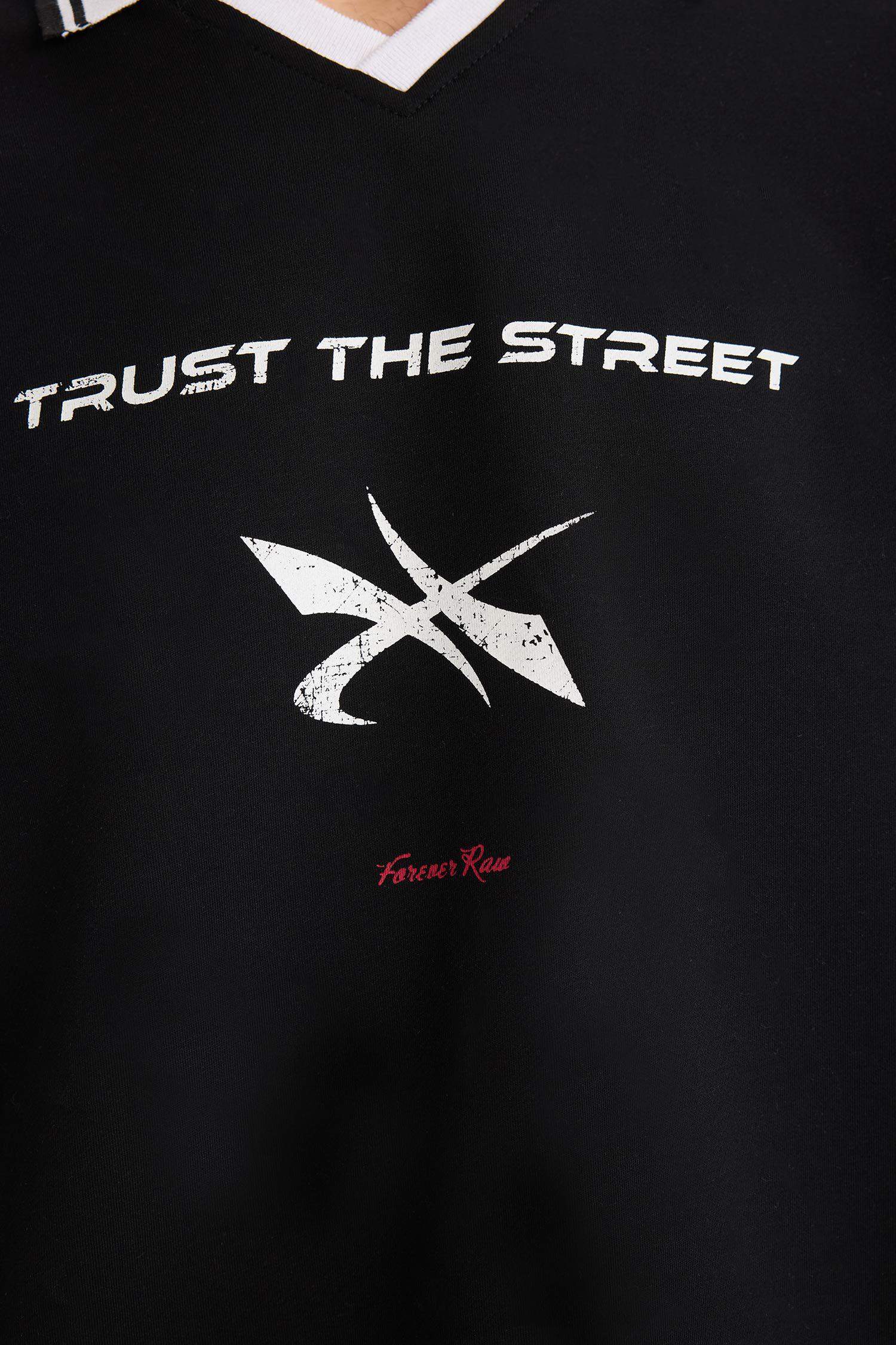 Дышащий свитшот с принтом Boxy Fit