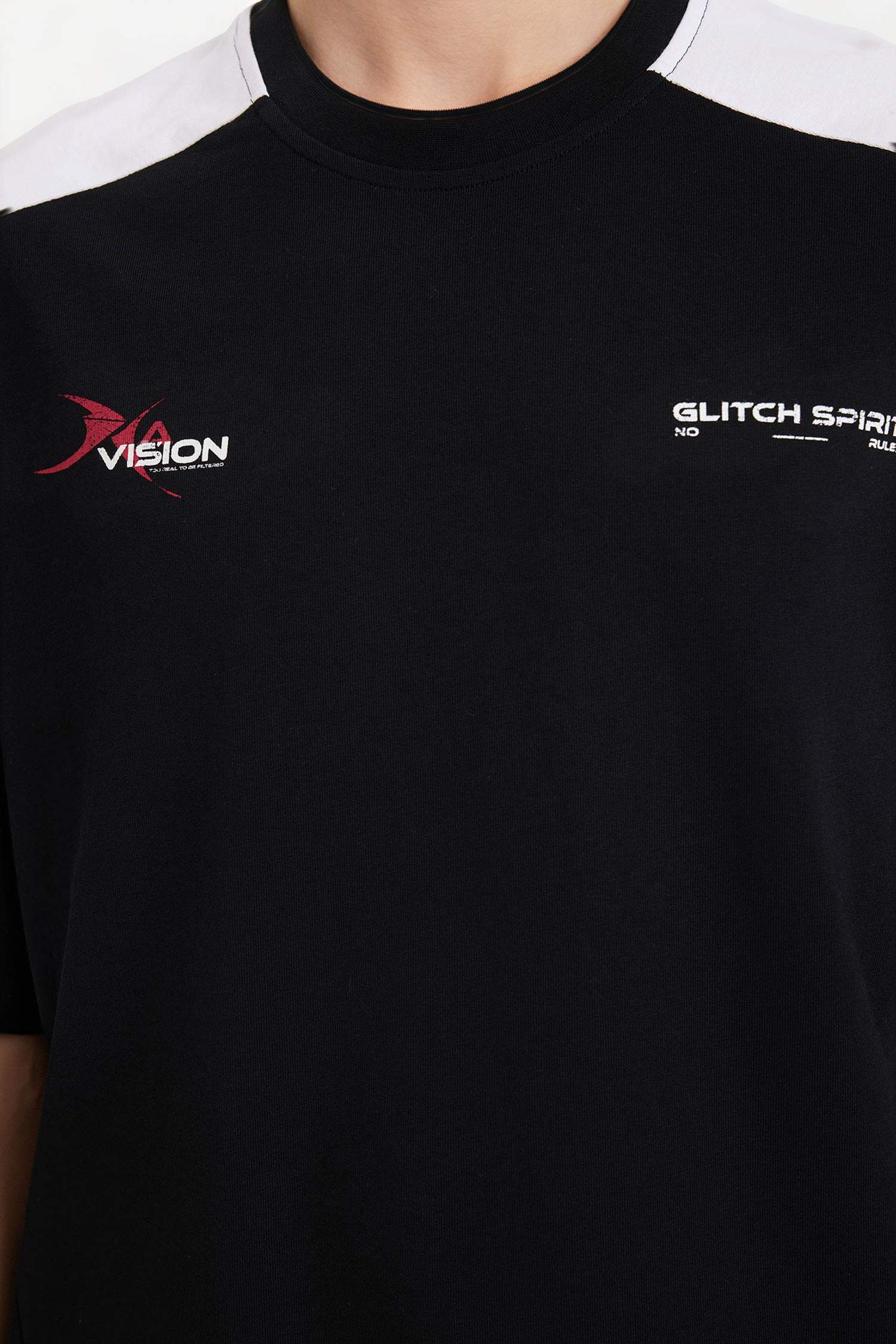 %100 Pamuk Loose Fit Baskılı Tişört