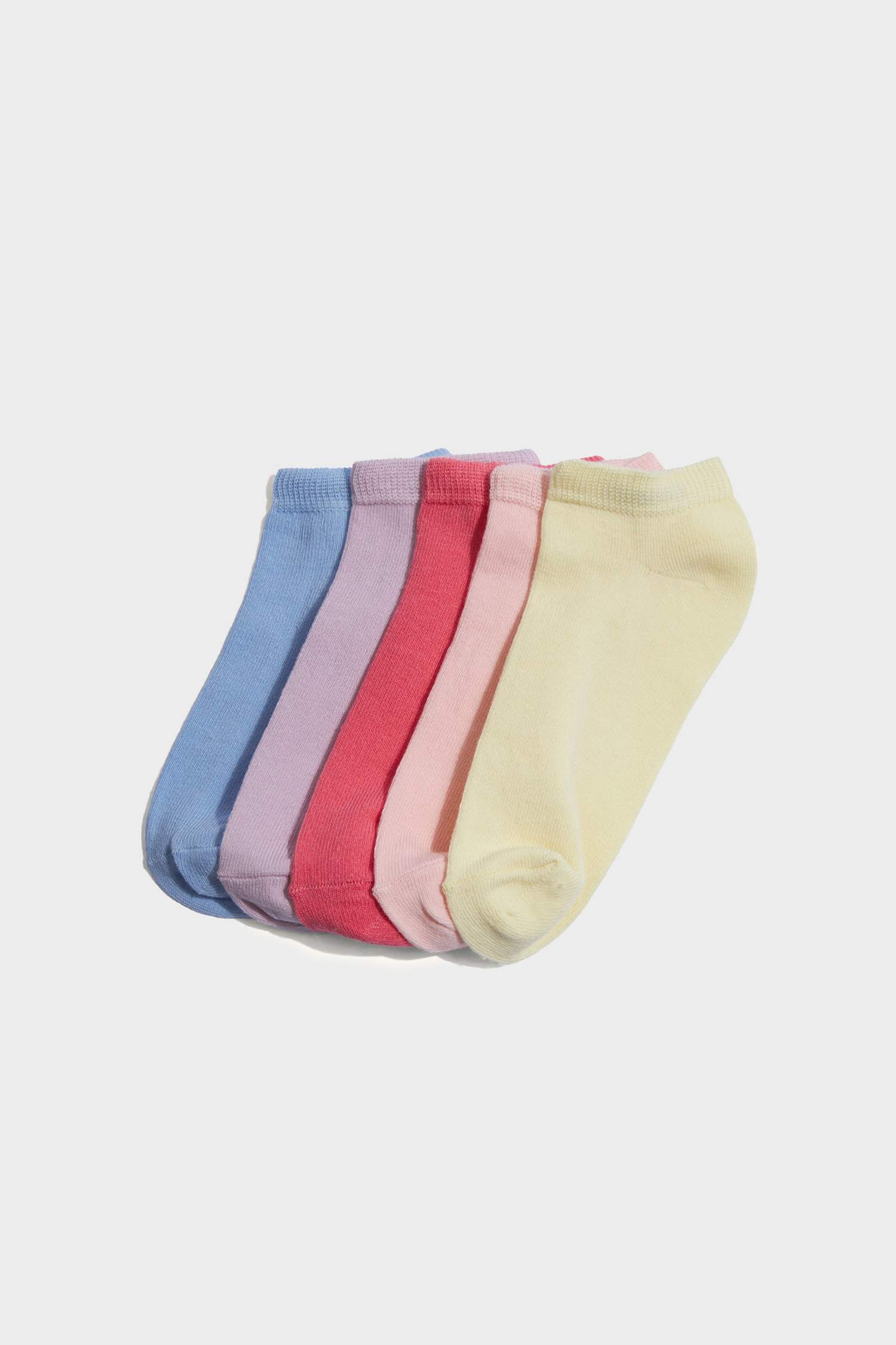 Носки следки из хлопка для девочек, набор из 5 пар