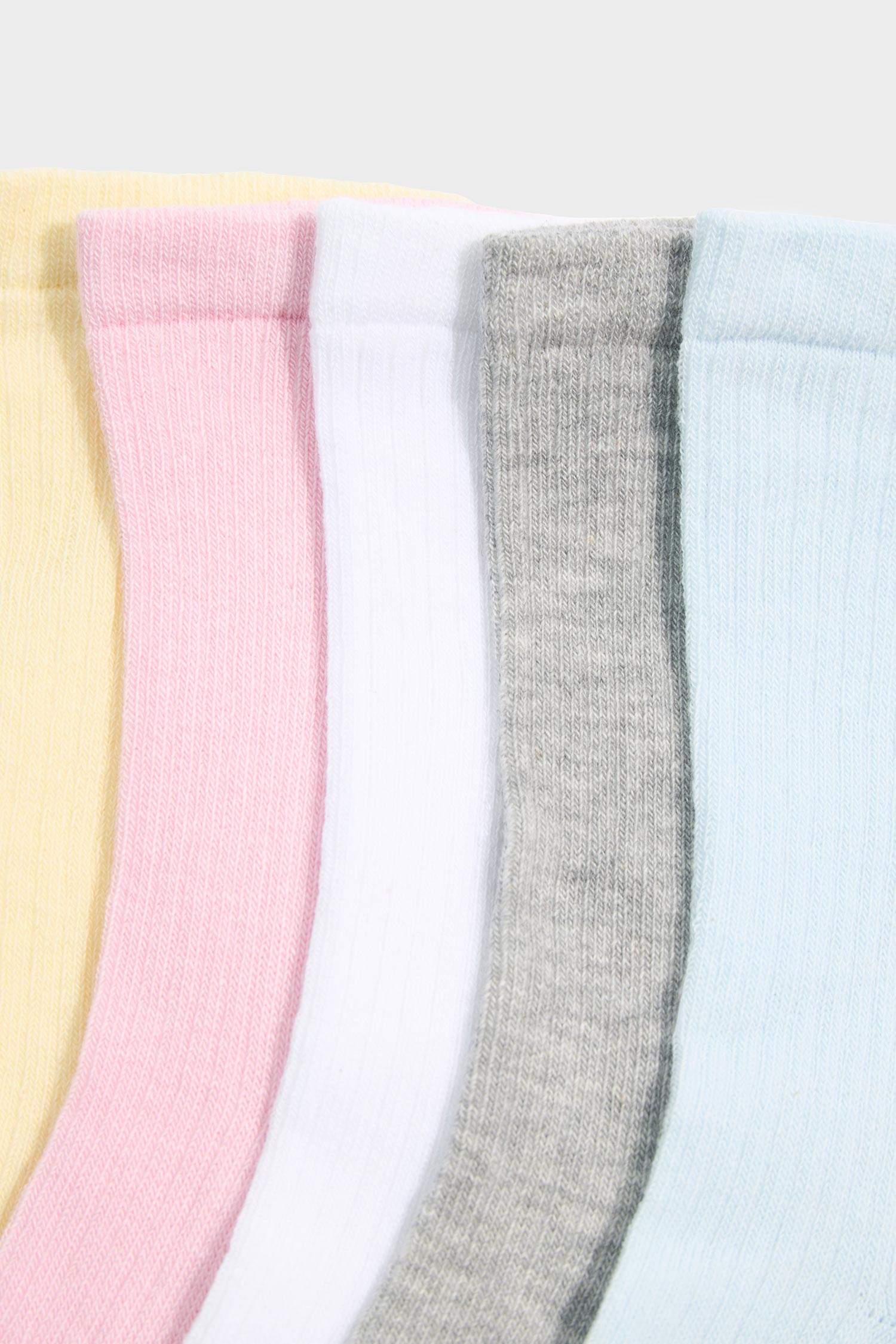 Lot de 5 paires de Chaussettes longues en coton pour fille