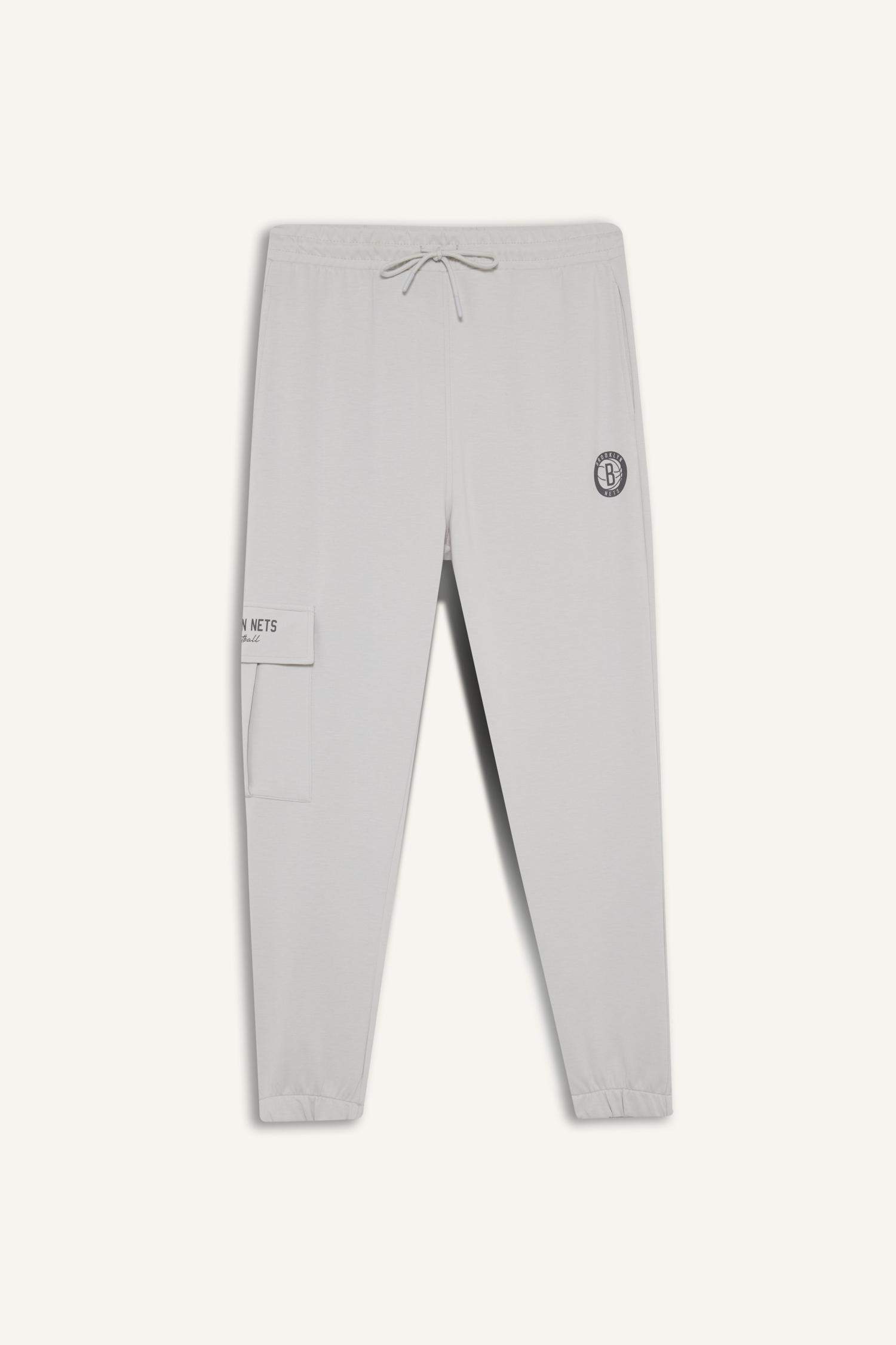 Standard Fit Brooklyn Nets Licensed Scuba Fabric Jogger