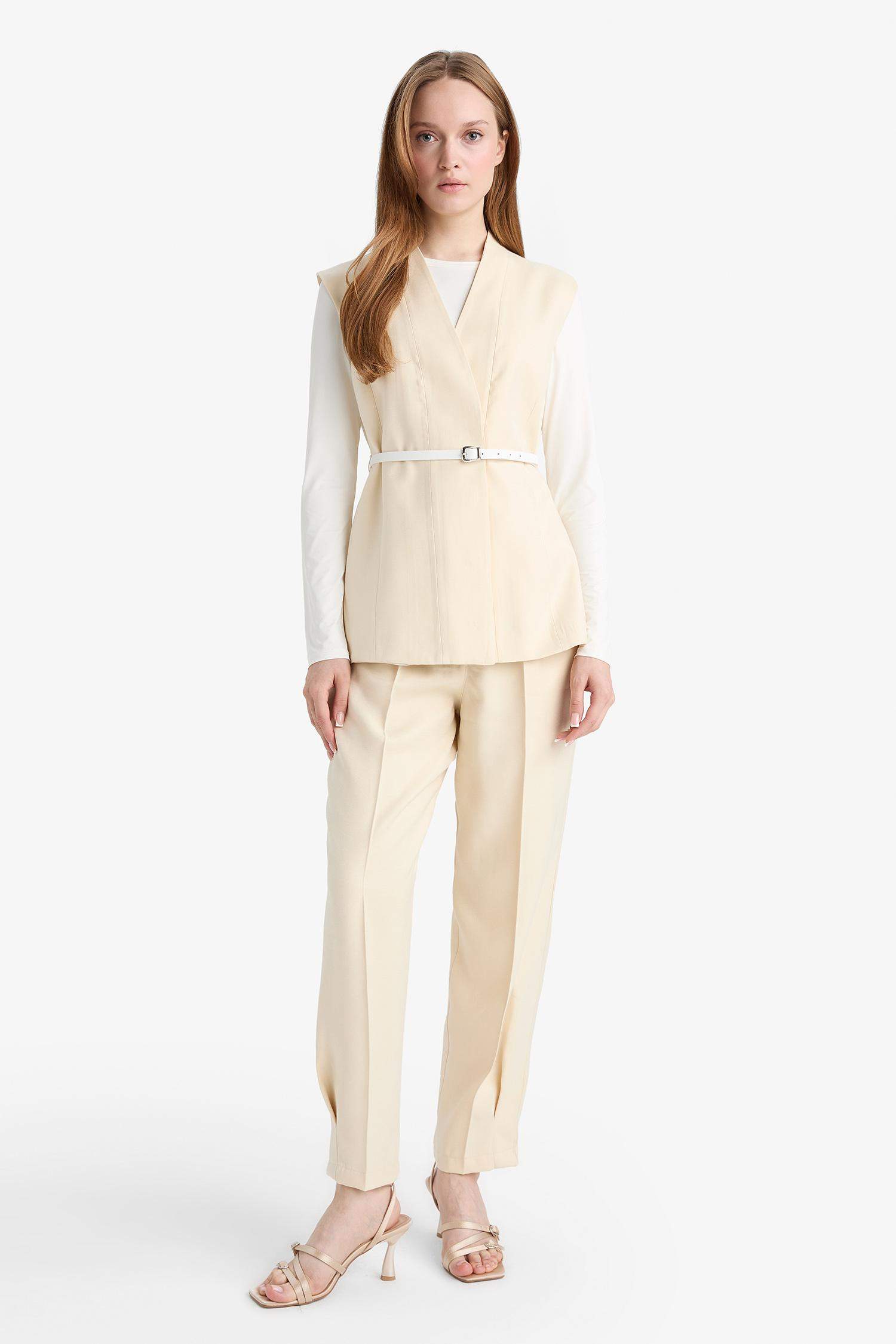 Regular Fit Satin Trousers