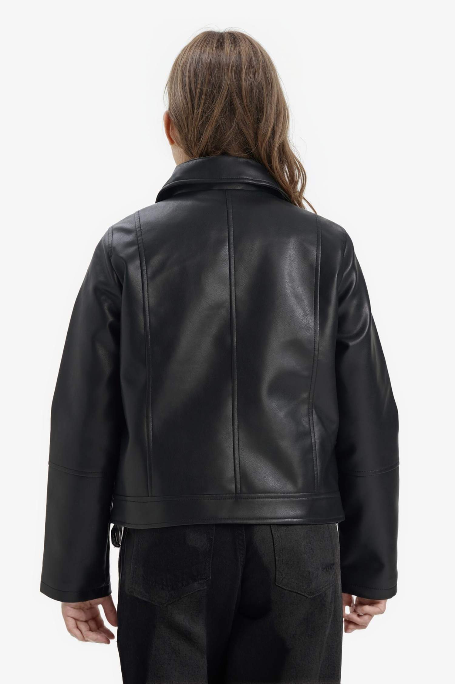 Kız Çocuk Suni Deri Ceket