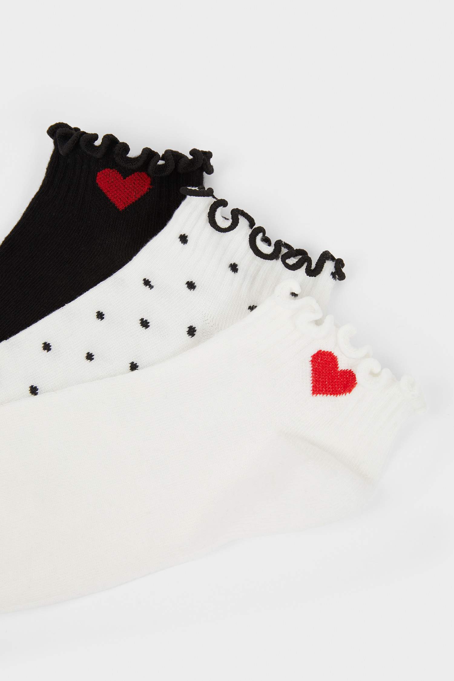 Woman 3 Piece Cotton Ankle Socks