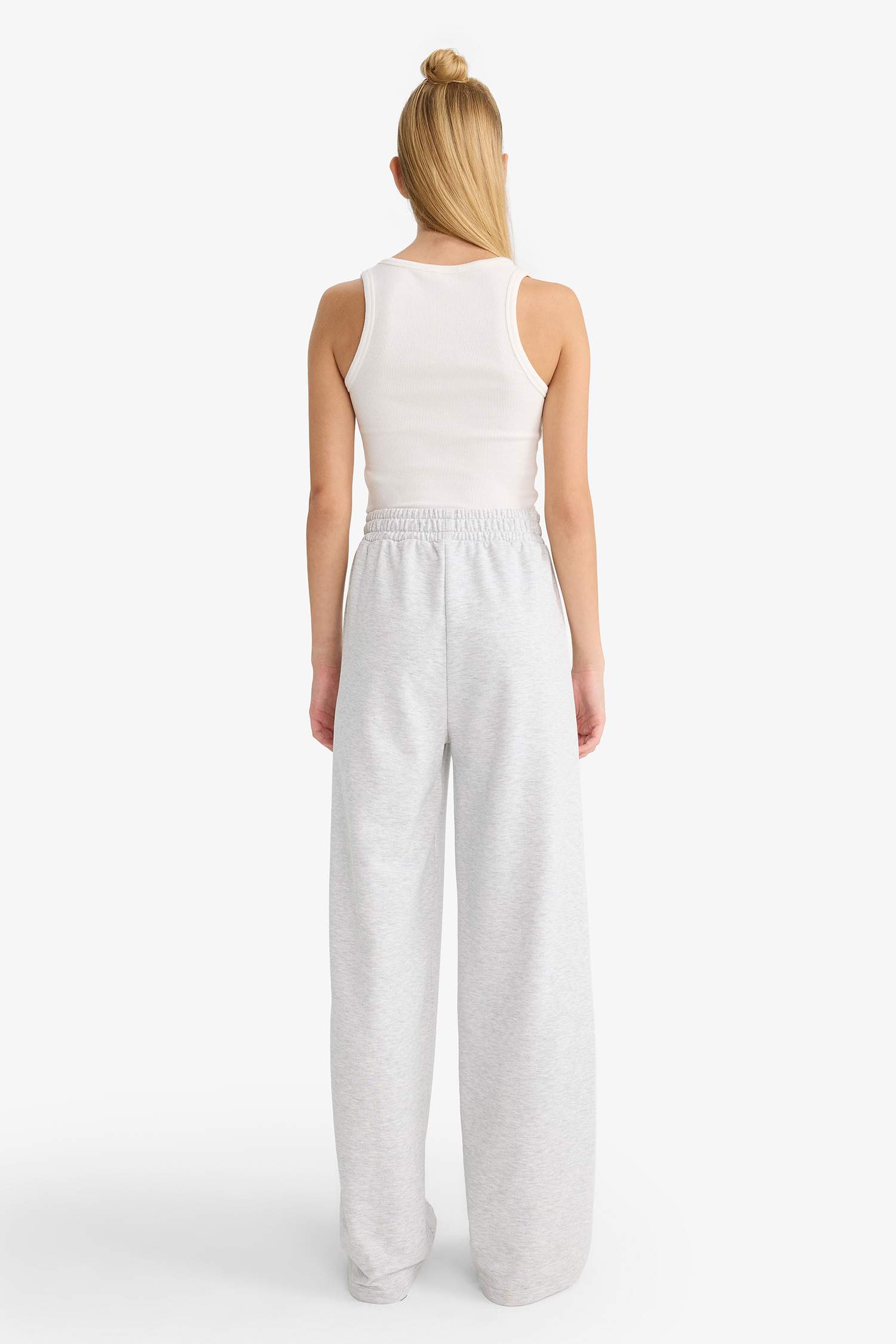 Coool Wide Leg Geniş Paça Beli Lastikli Baskılı Eşofman Altı