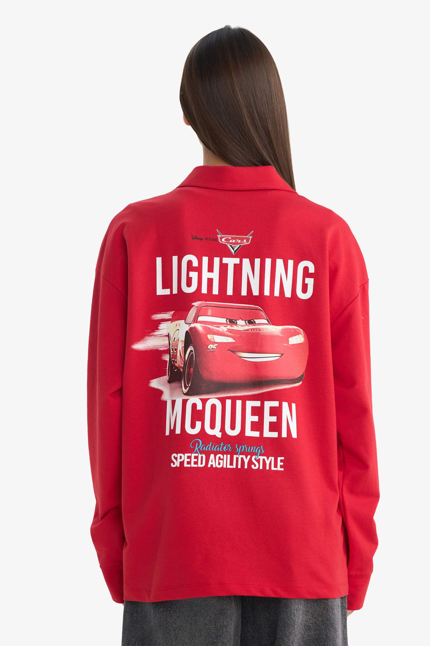 Coool Cars үлкен пішім үлкен поло жаға Свитер