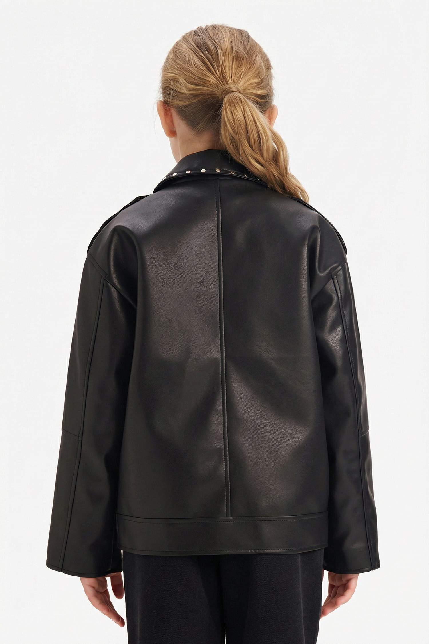 Kız Çocuk Suni Deri Ceket