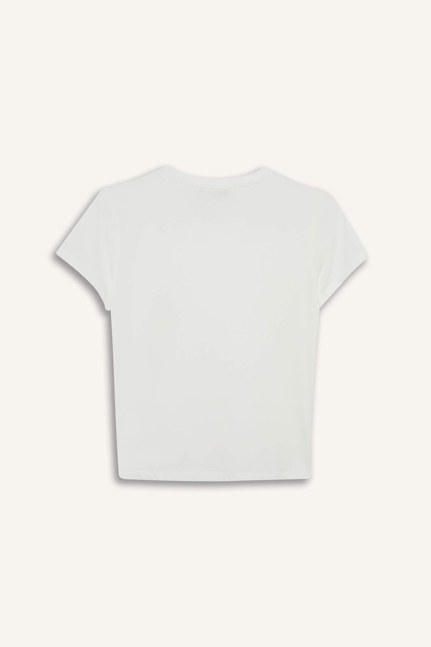 Lace Detail Short Sleeve T-Shirt