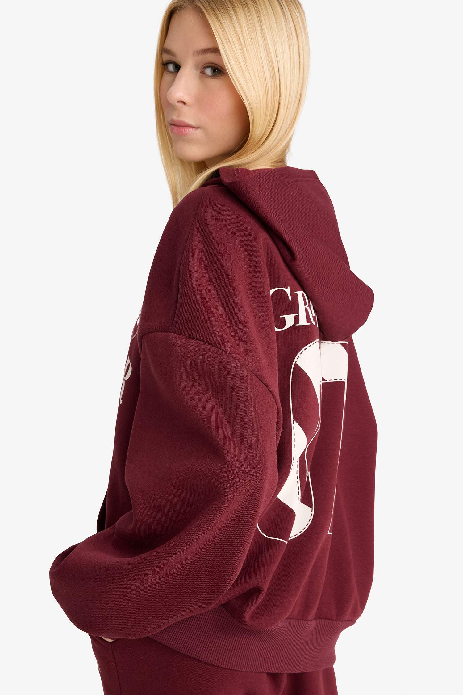 Coool Harry Potter Oversize Geniş Kalıp Kapüşonlu Fermuarlı Sweatshirt 