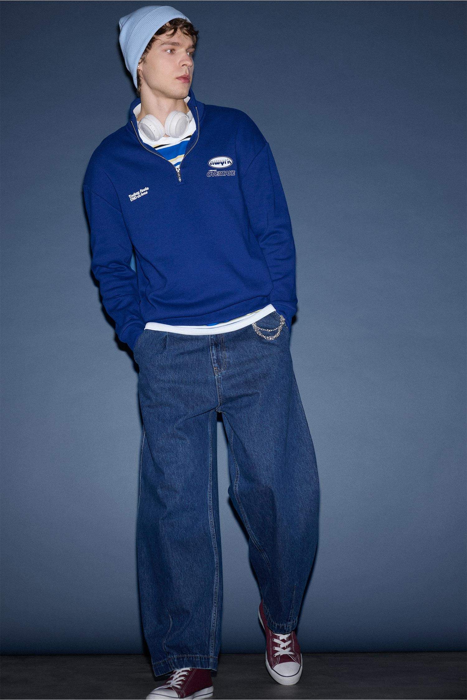 Esnek Belli Barrel Fit Jean Pantolon