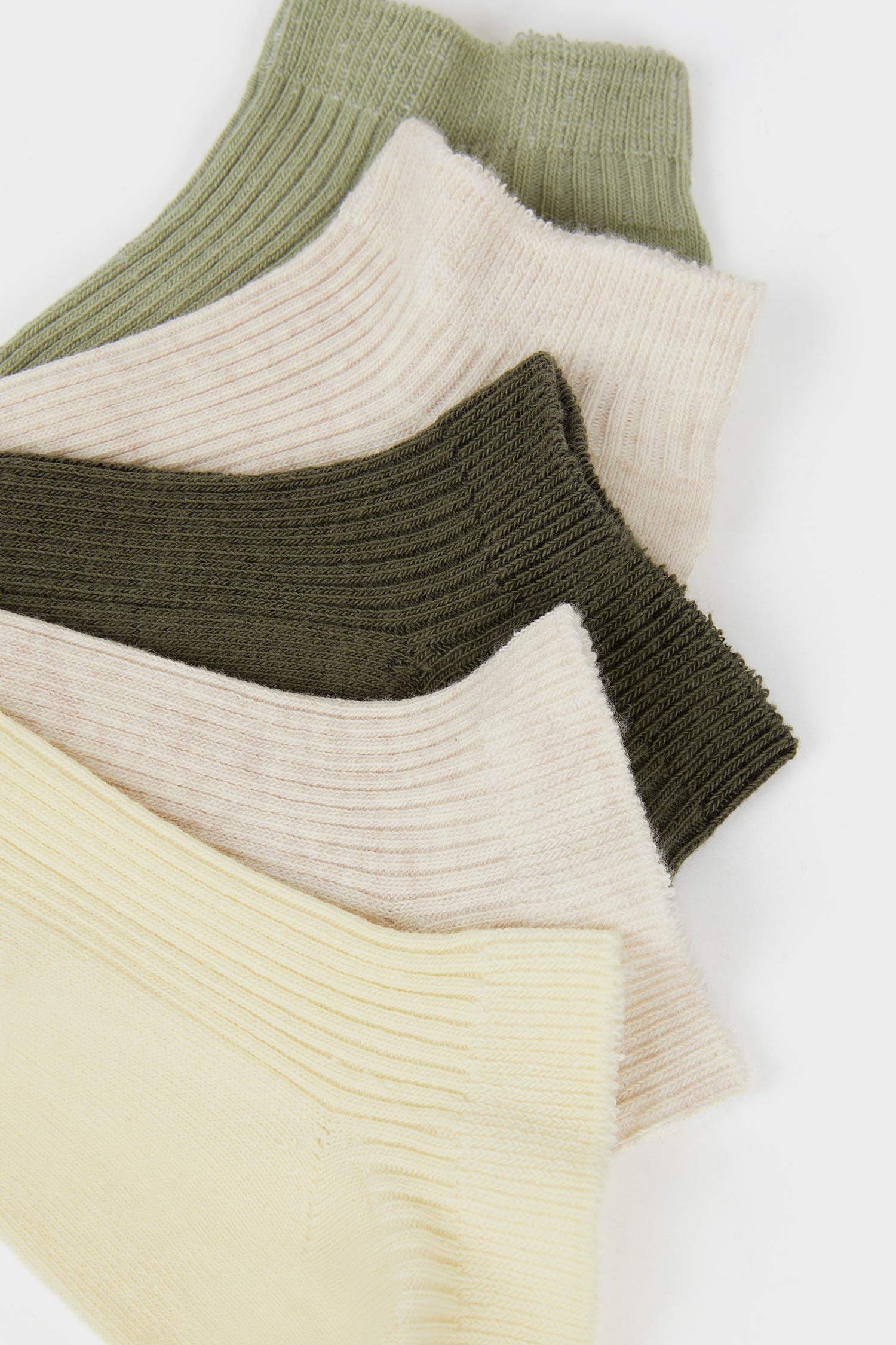 Girl 5 Piece Cotton Short Socks