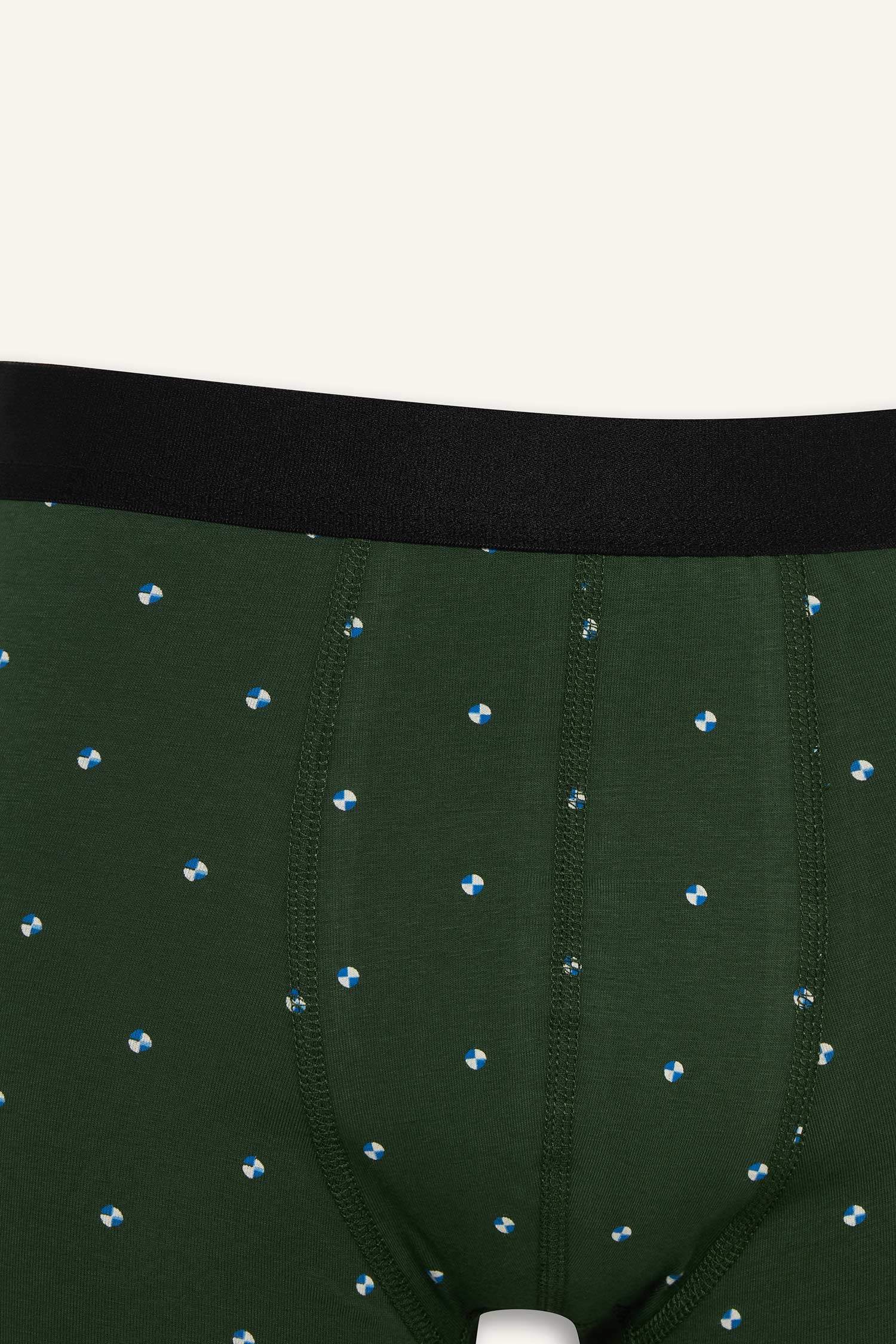 Regular Fit Puantiye 3'lü Boxer