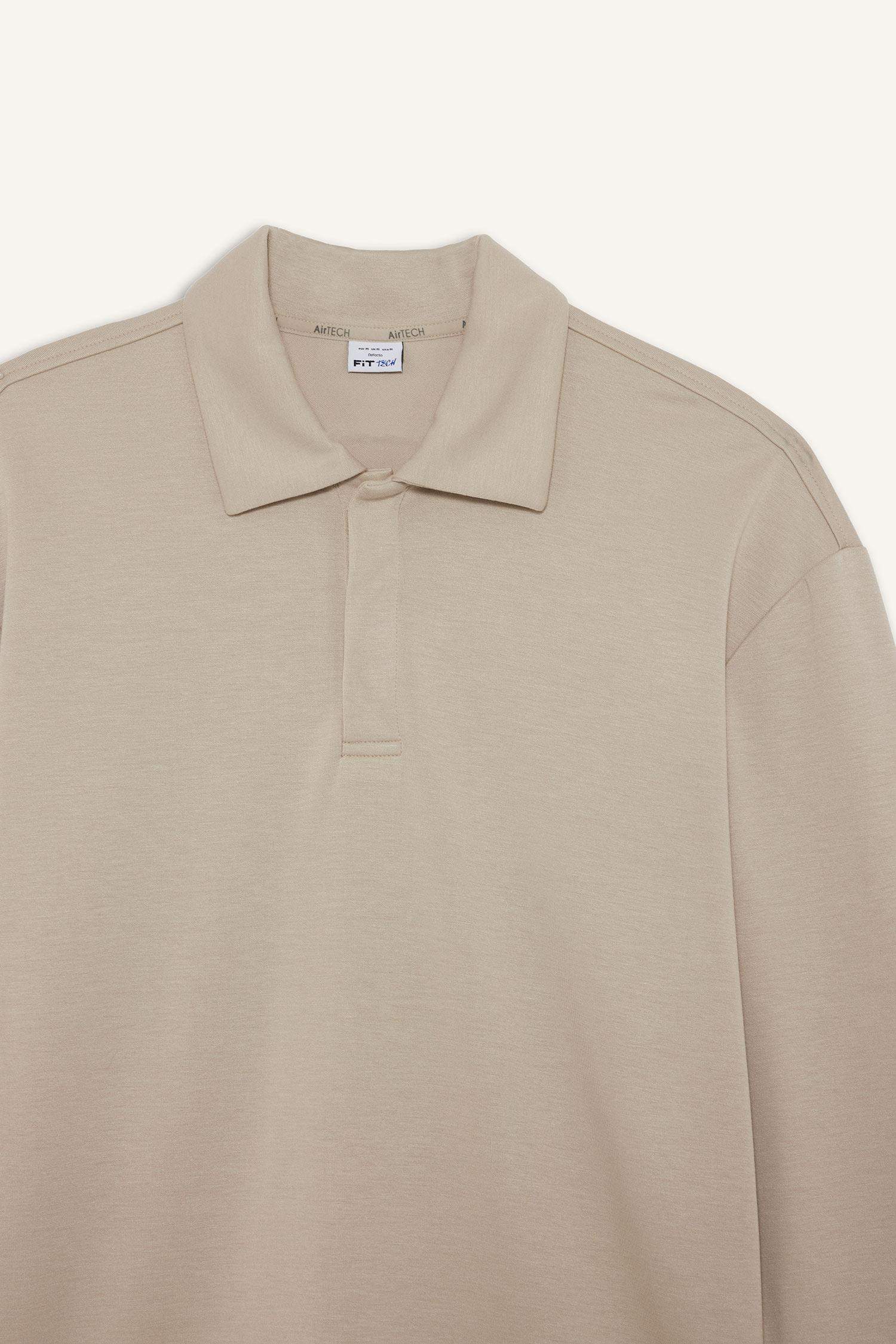 Standard Fit Stand Collar Modal Sports Sweatshirt