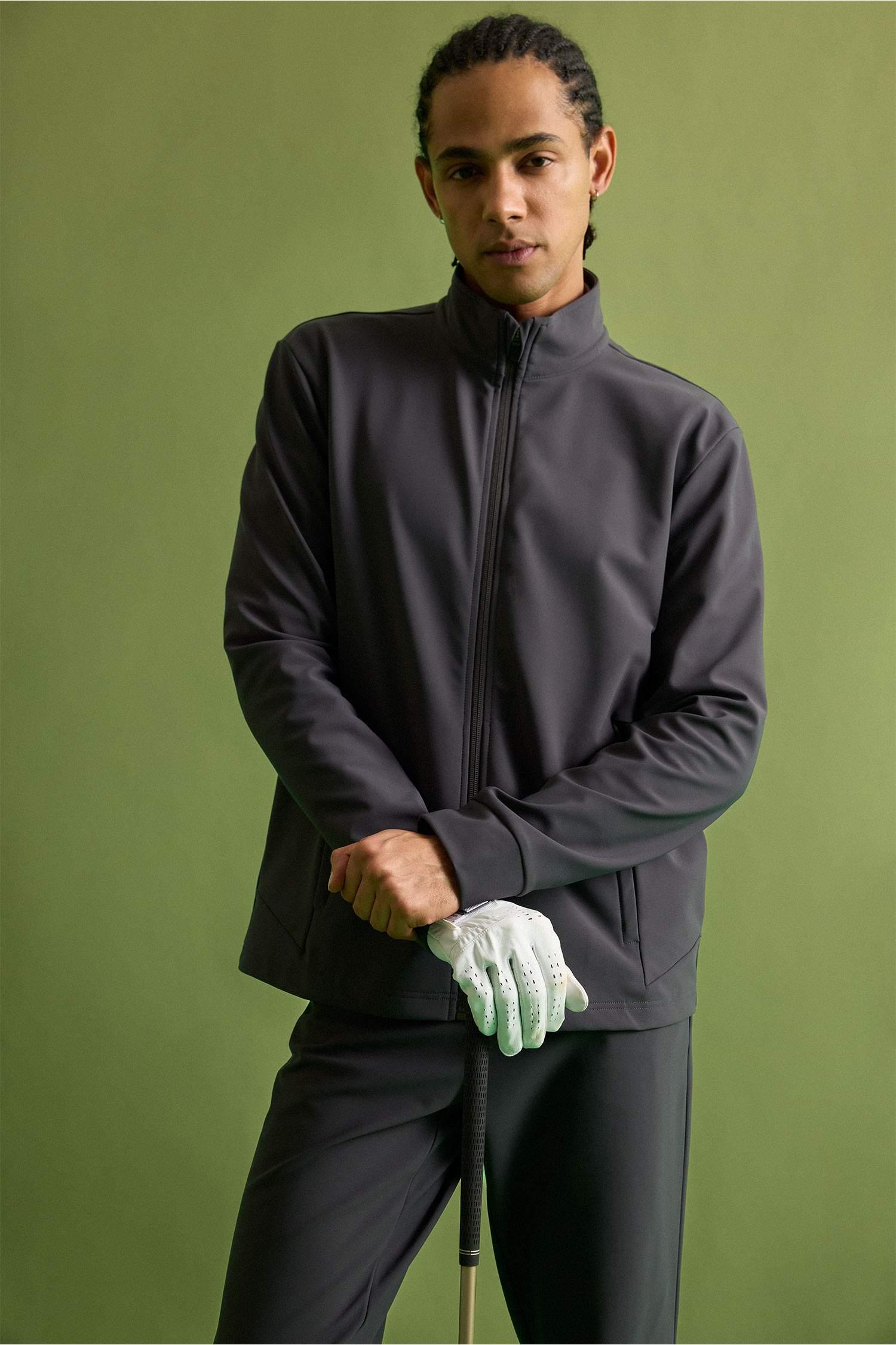 Standart Fıt Dik Yaka Hırka