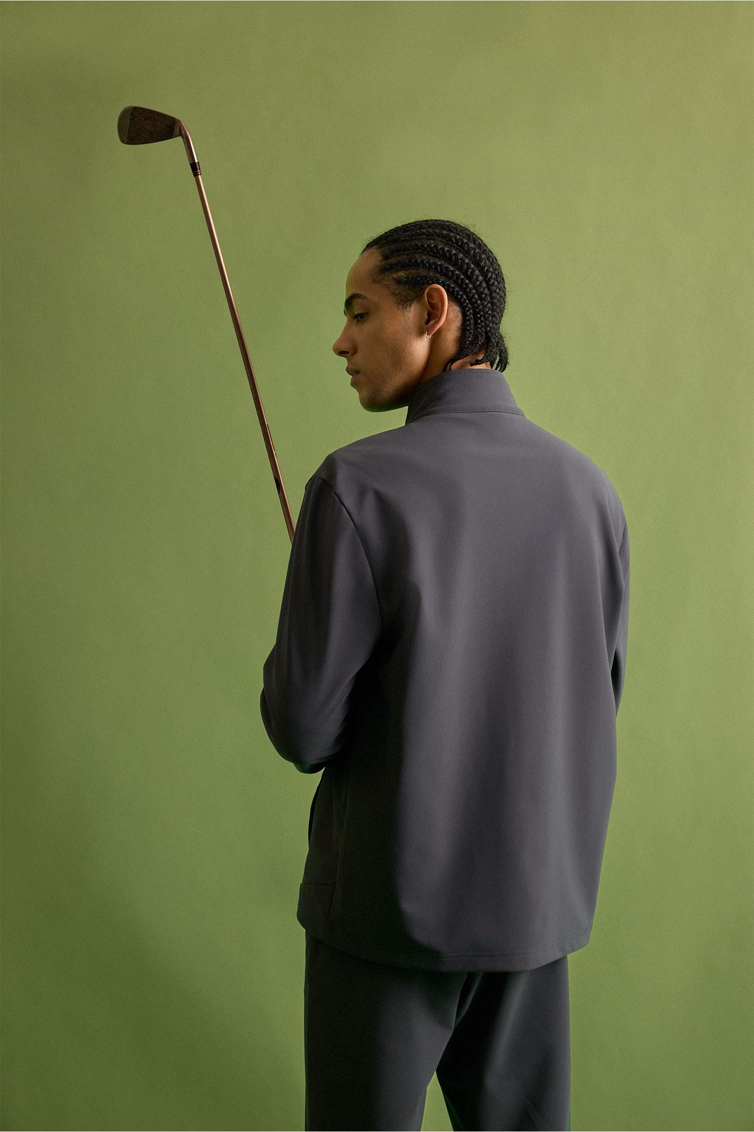 Standart Fıt Dik Yaka Hırka