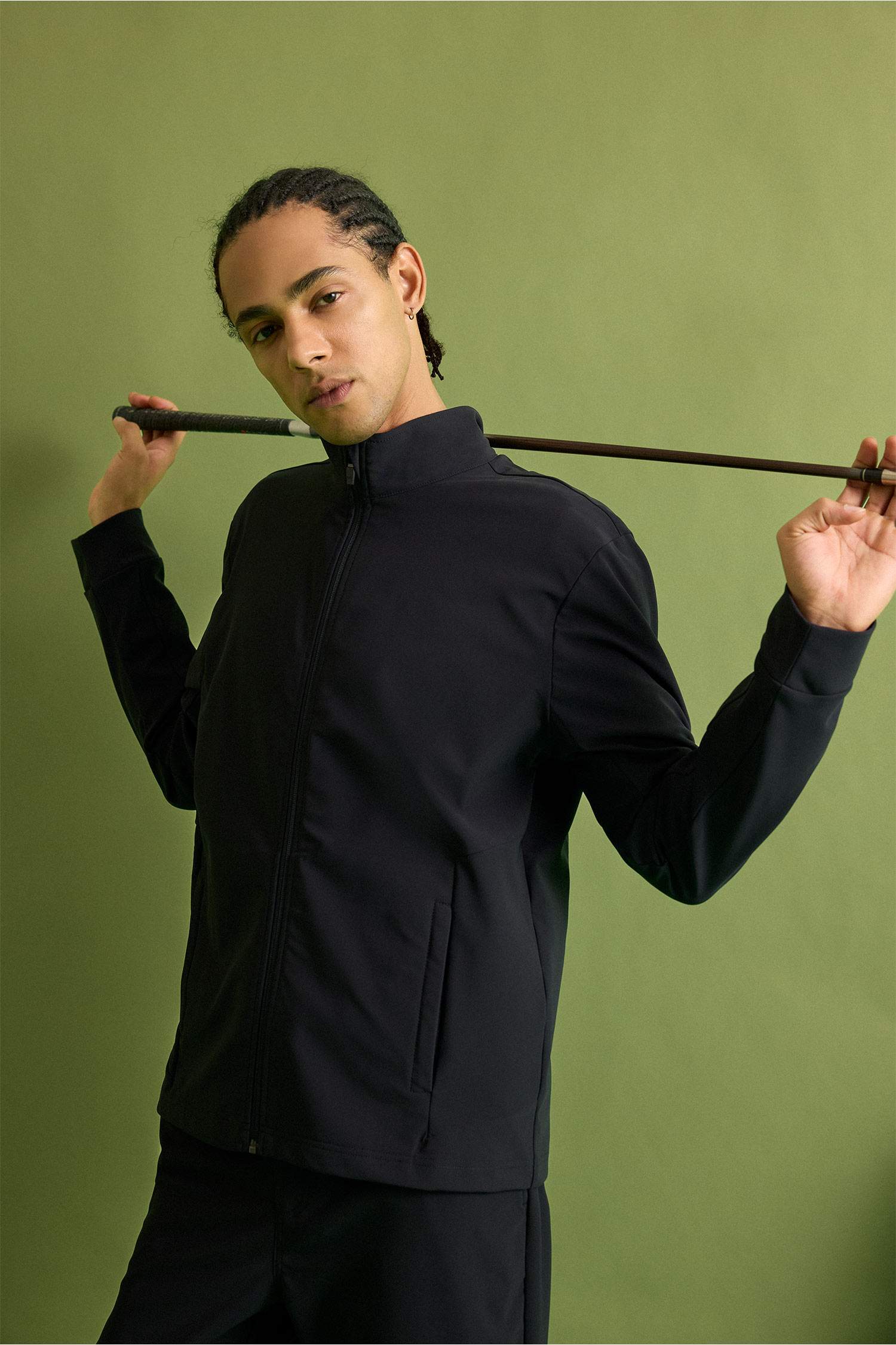 Standart Fıt Dik Yaka Hırka