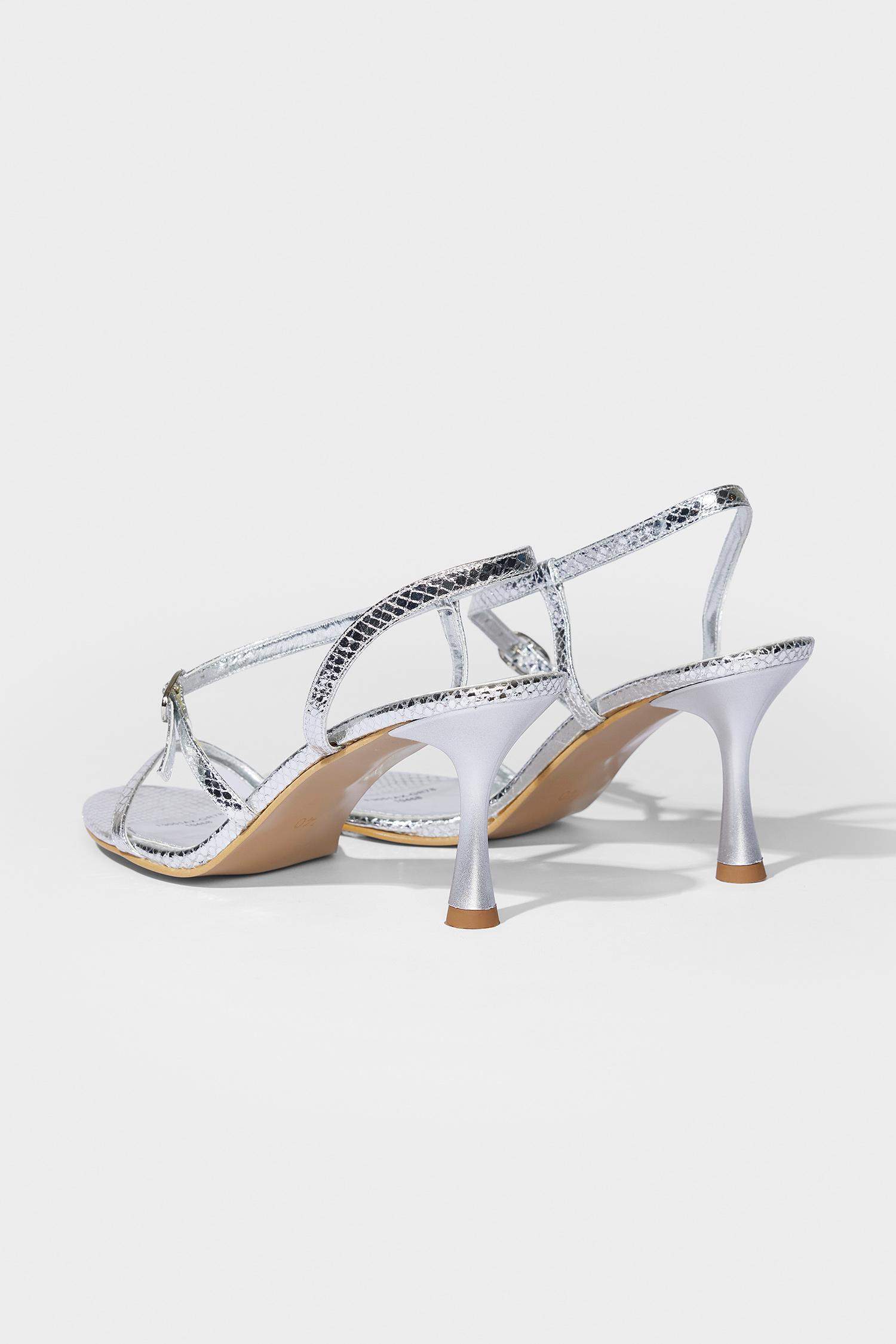 DCEY x DeFacto Kadın Topuklu Silver Ayakkabı