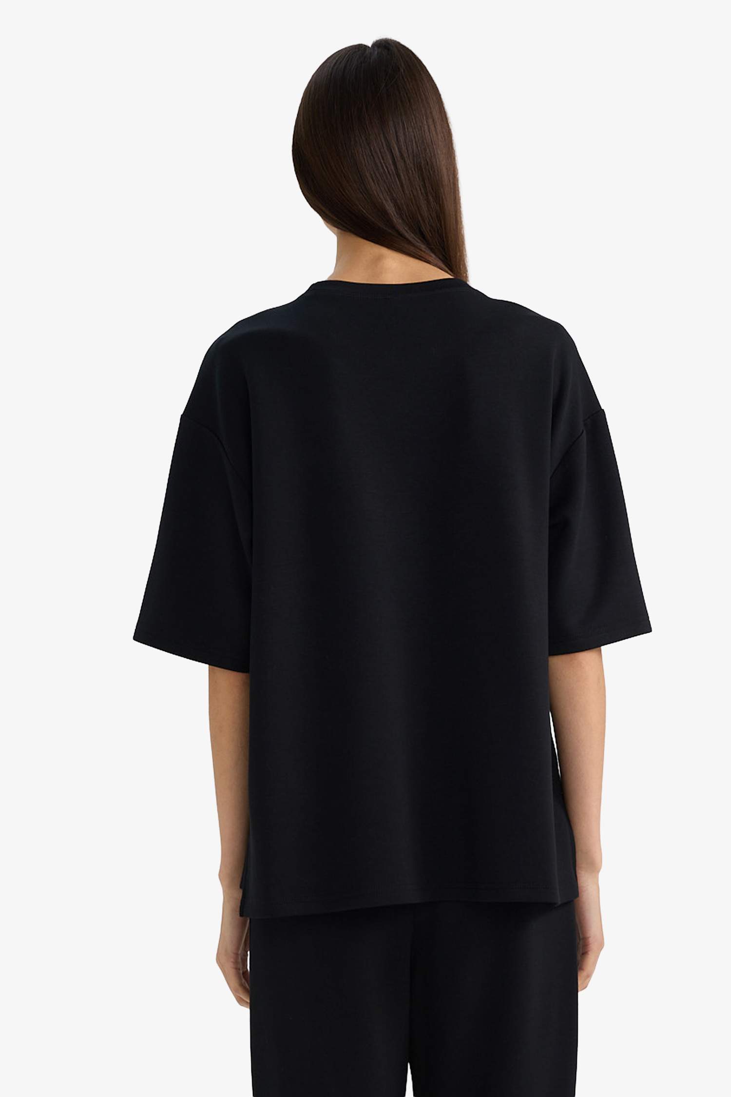 Футболка из модала Relax Fit с коротким рукавом