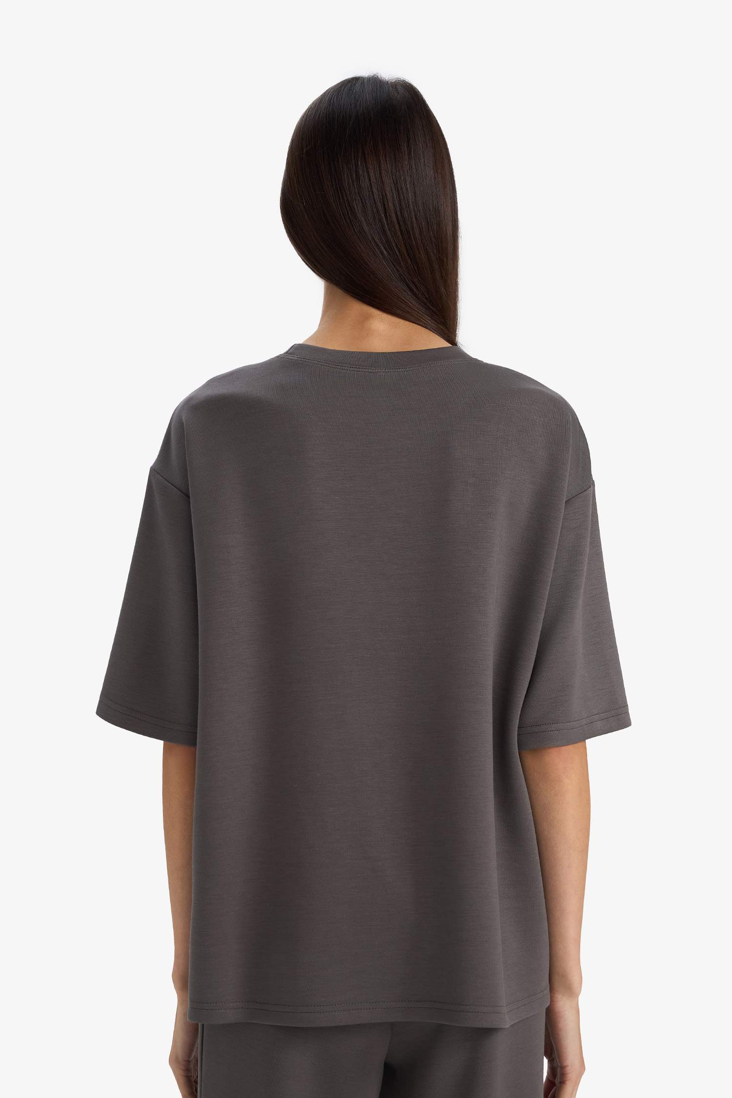 Футболка из модала Relax Fit с коротким рукавом