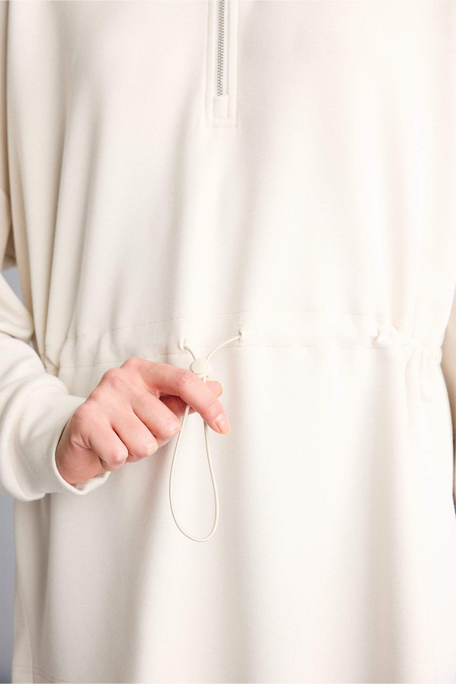 ұзын пішім биік жаға Свитер