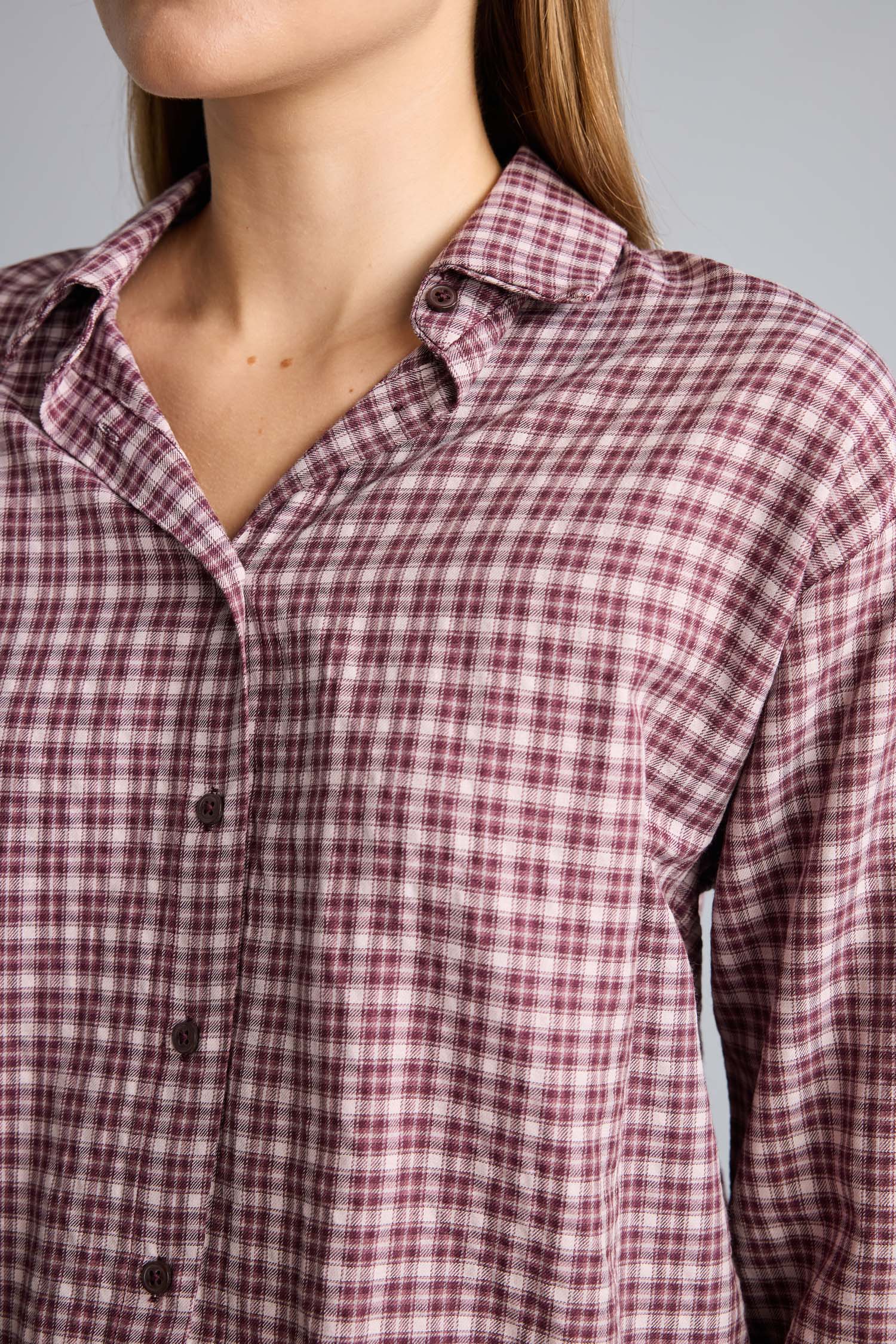 DeFacto Regular Fit Flanel Kareli Uzun Kollu Gömlek görsel 4