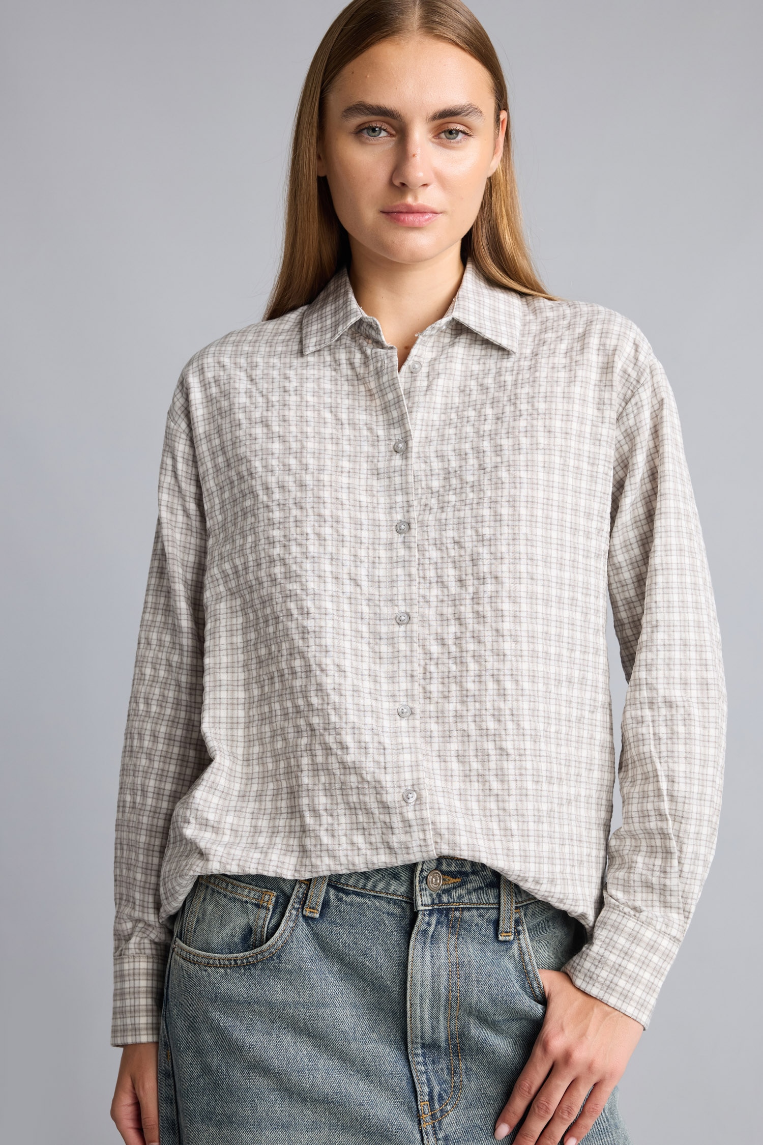 DeFacto Regular Fit Flanel Kareli Uzun Kollu Gömlek