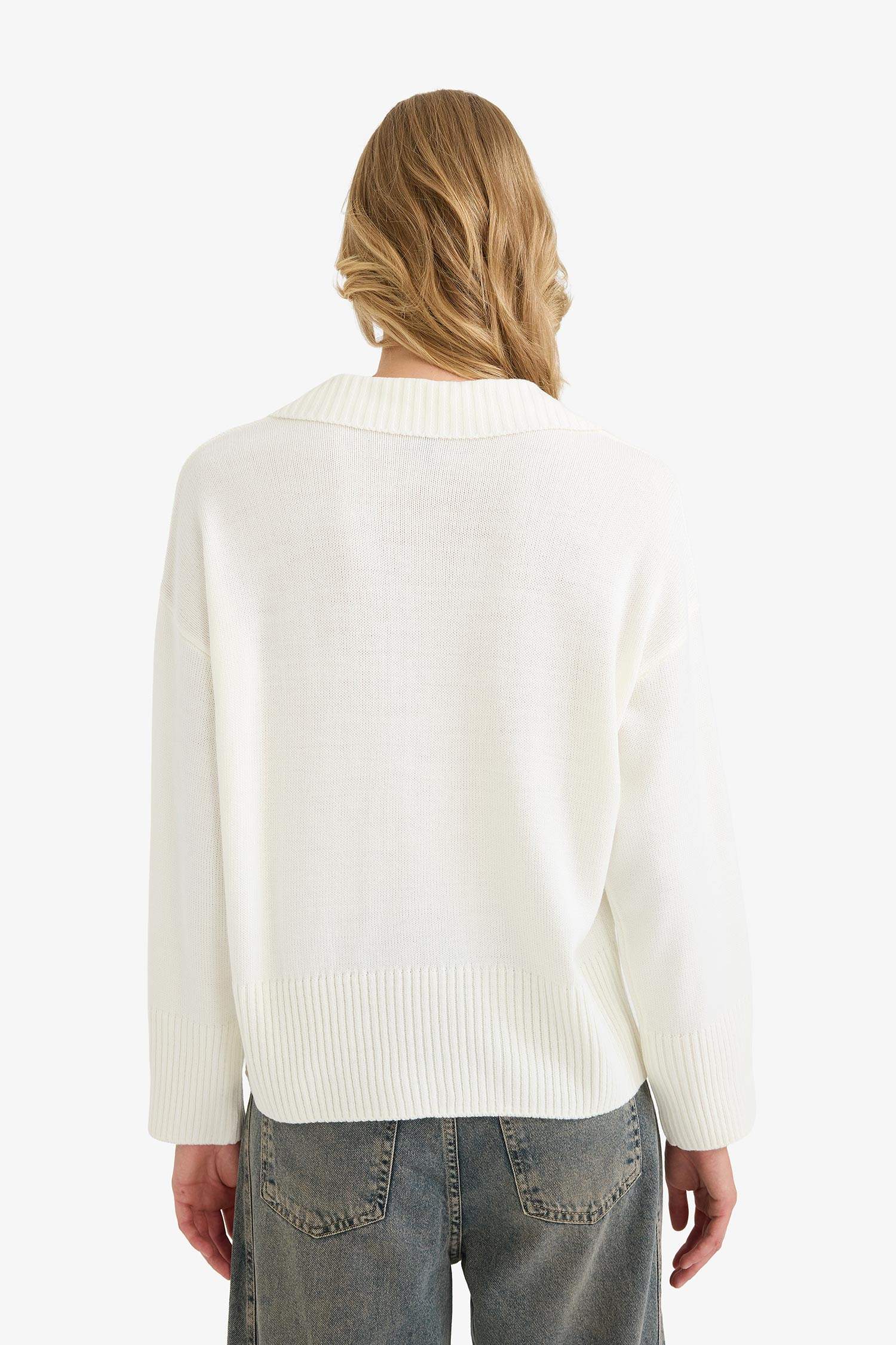 بلوز تريكو اوفر سايز بياخة بولو