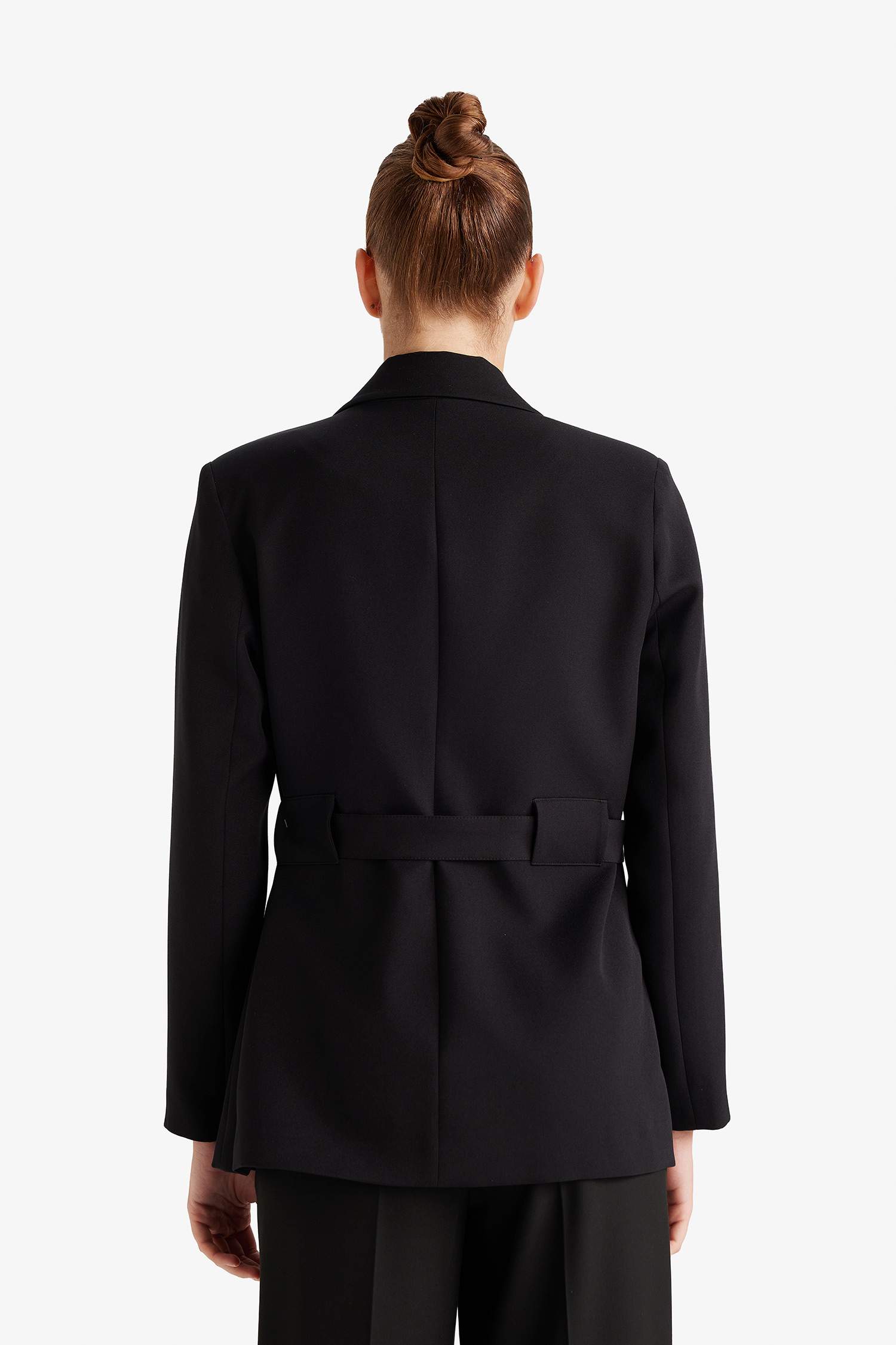 Regular Fit Ceket Yaka Krep Blazer Ceket