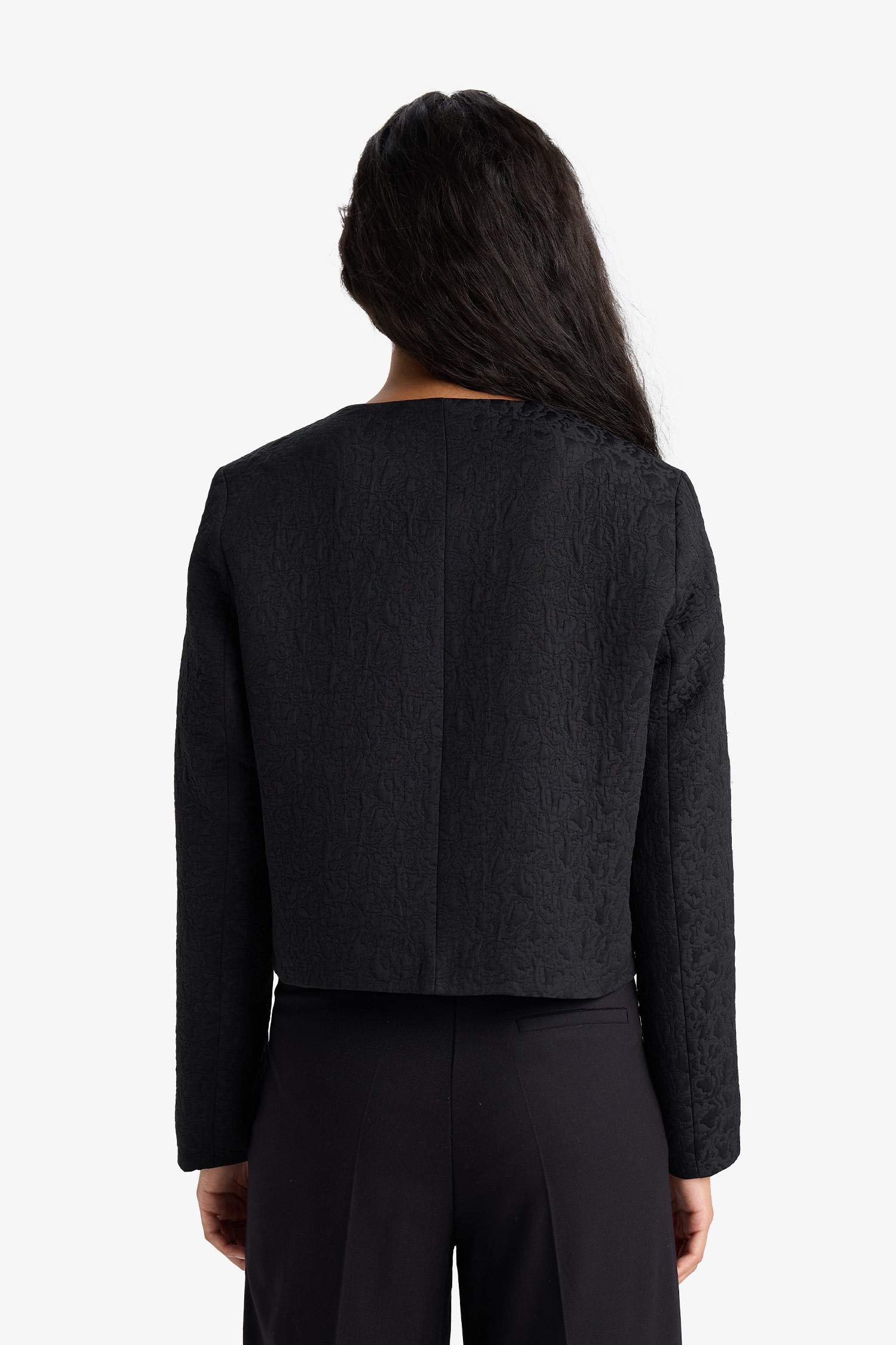 Regular Fit Quilted Button Down Jacket