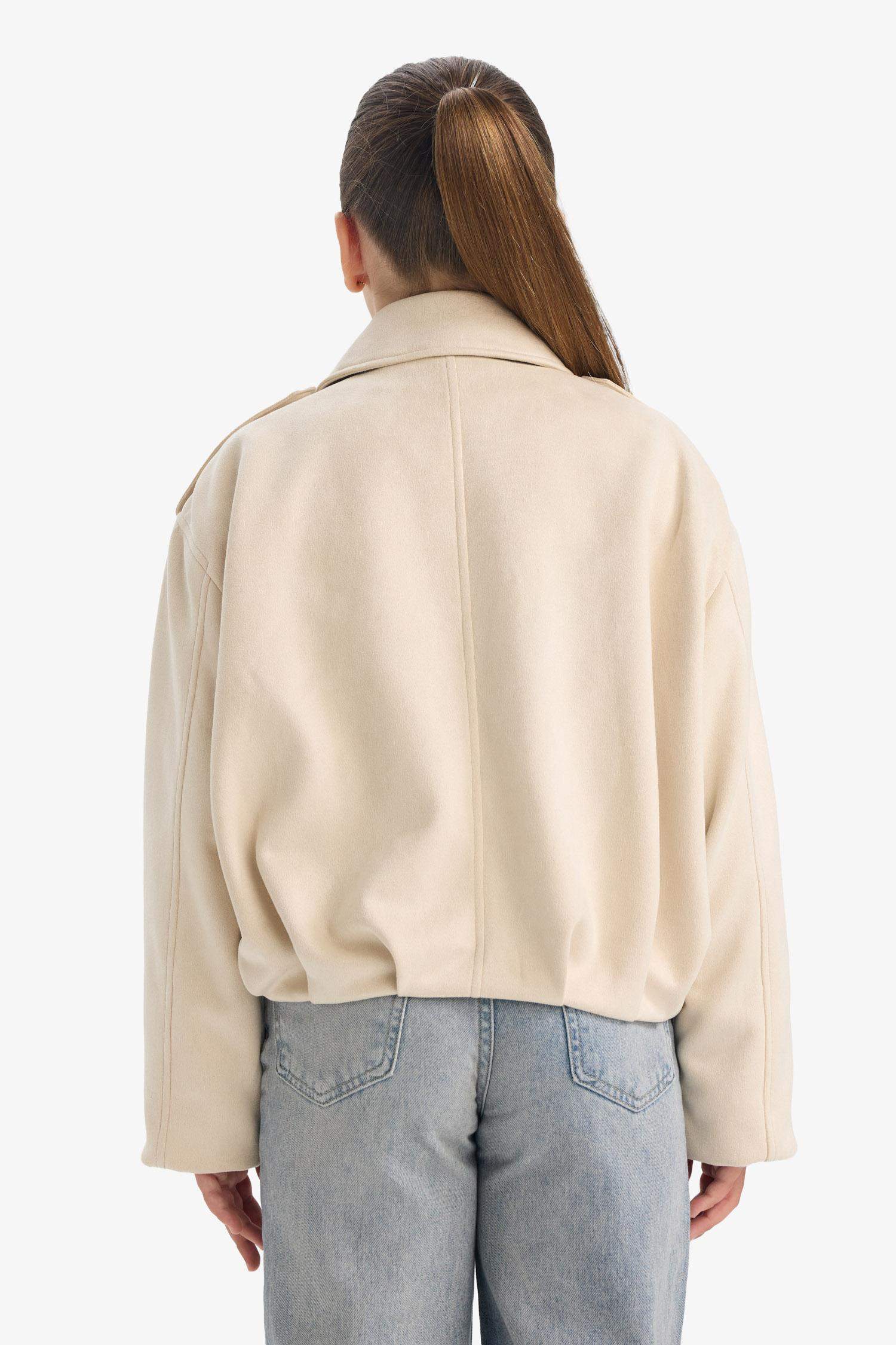 Куртка с V-образным вырезом для девочек