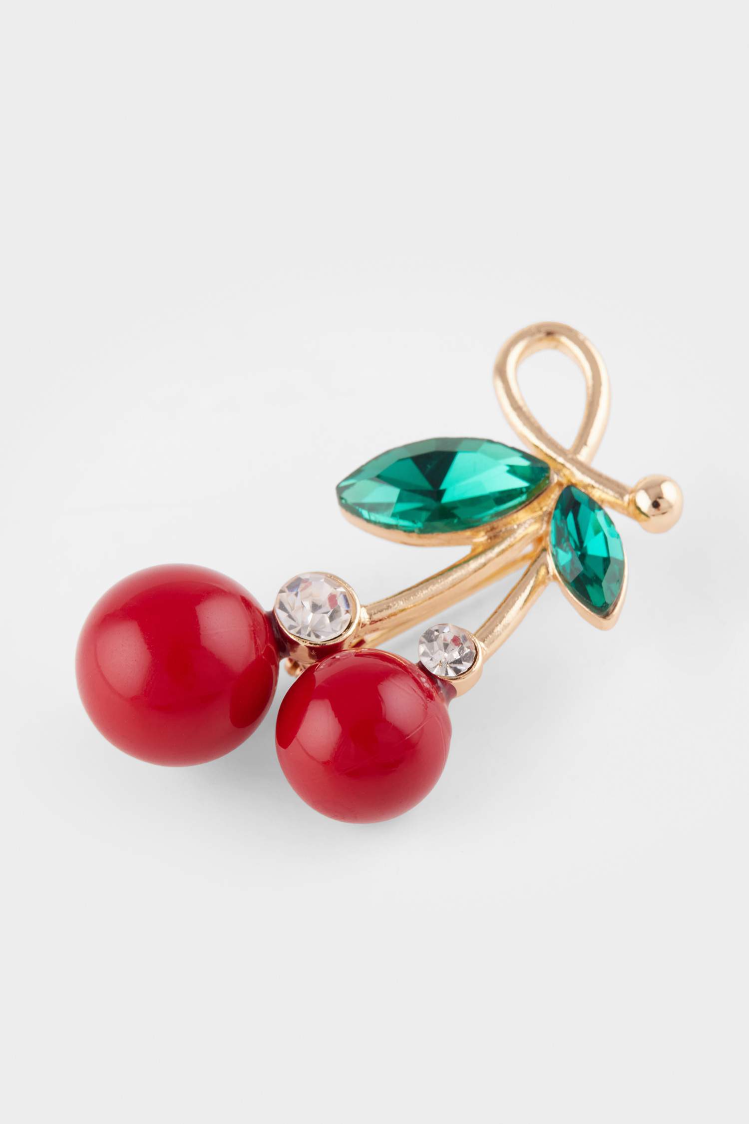 Kadın Kiraz Detaylı Broş