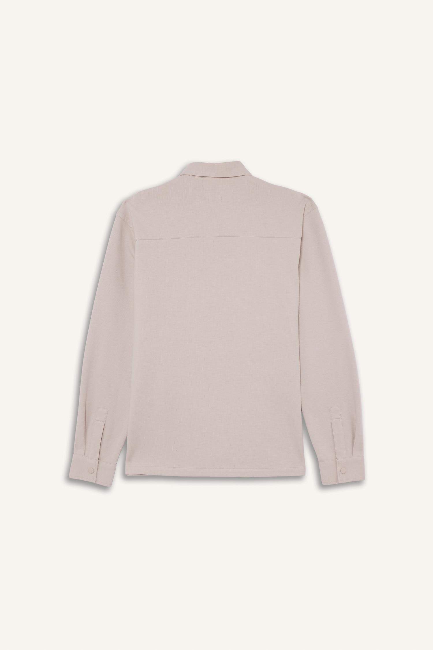 Regular Fit поло жағалы ұзын жеңді жейде