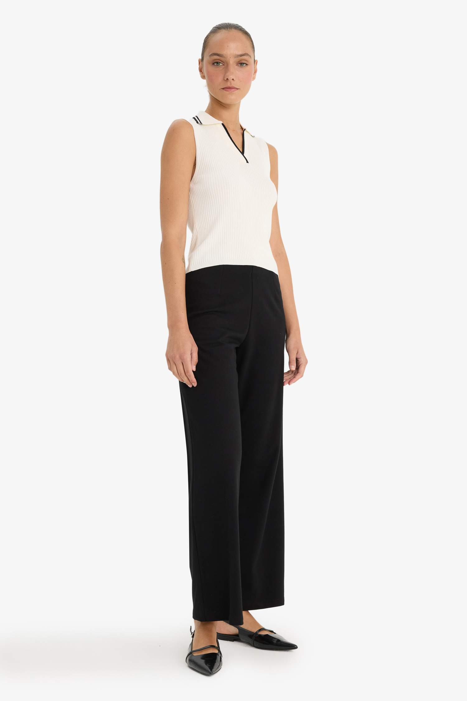 Straight Fit Trousers