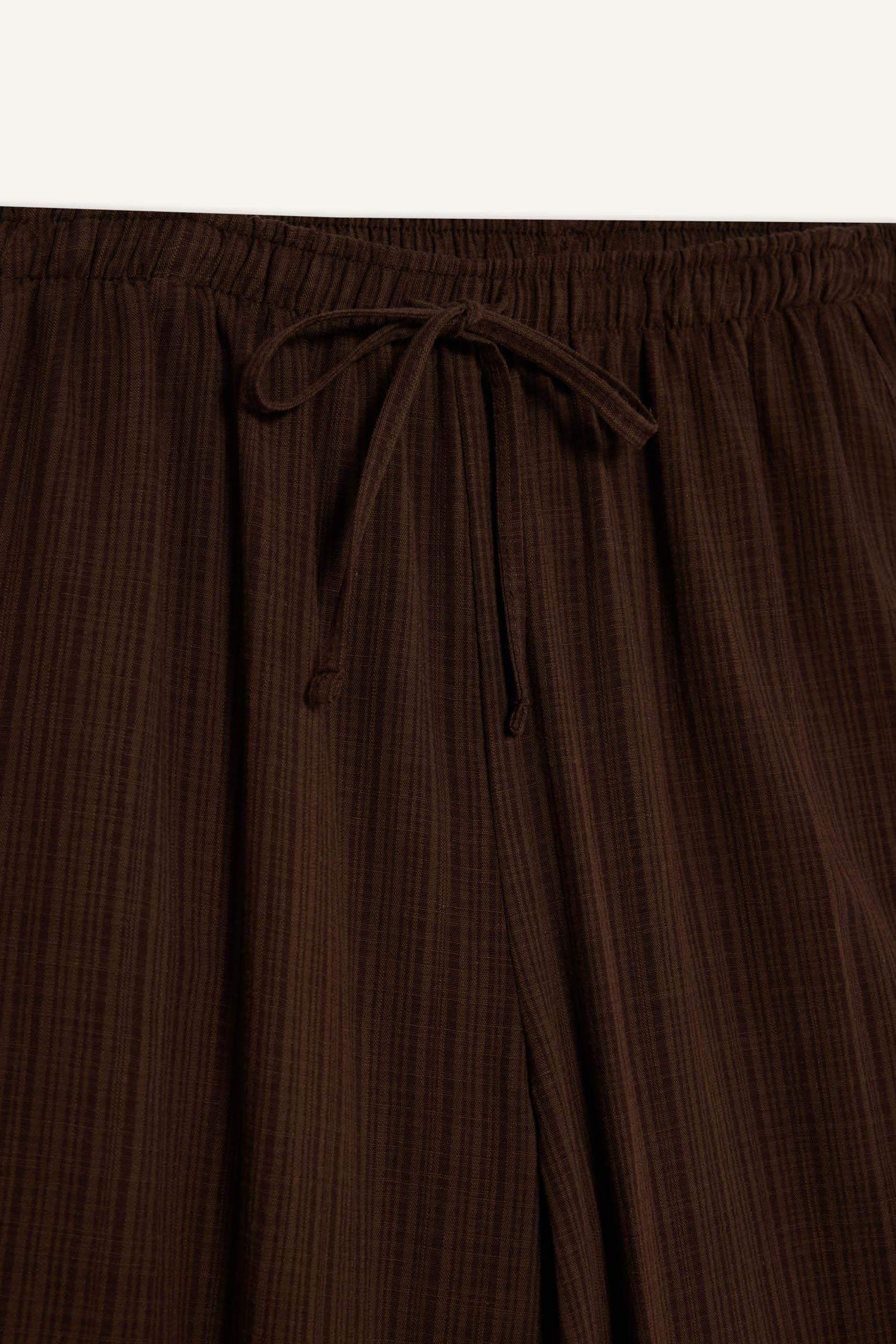 Barrel Fit Çift Cepli Normal Bel Standart Boy Pantolon