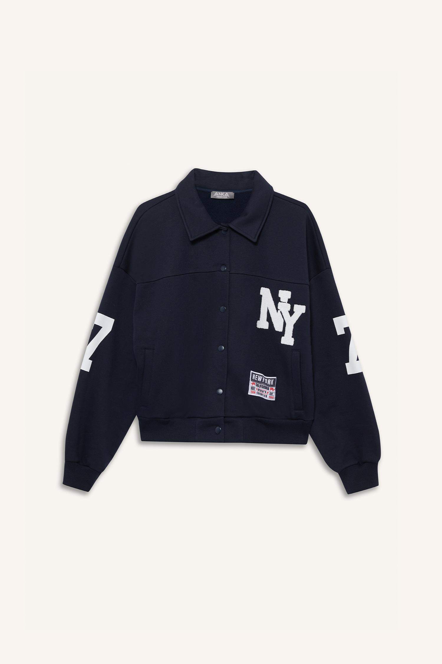 Coool Thick Sweatshirt Fabric Bomber Jacket