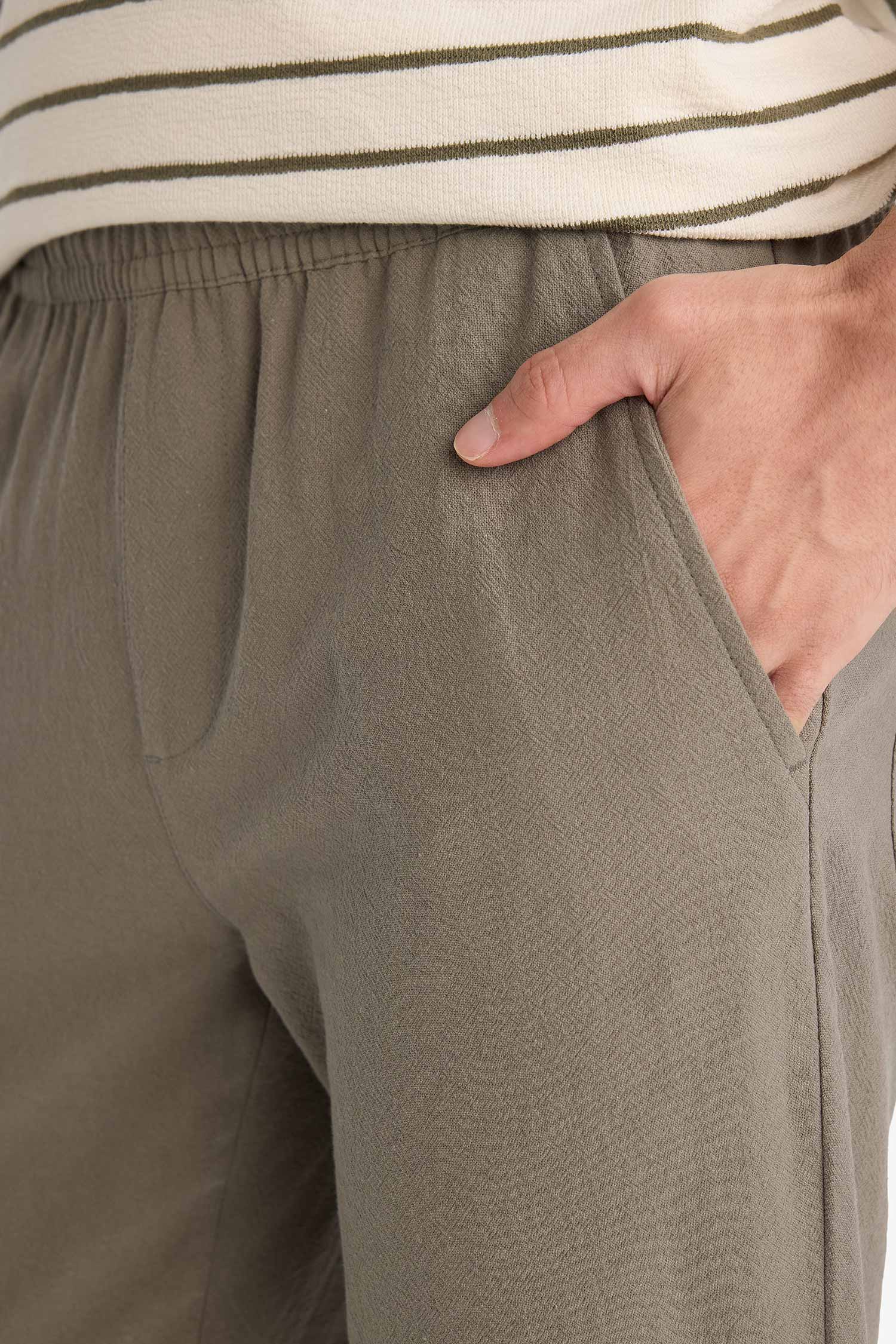 DeFacto %100 Pamuk REGULAR FIT Pantolon görsel 4