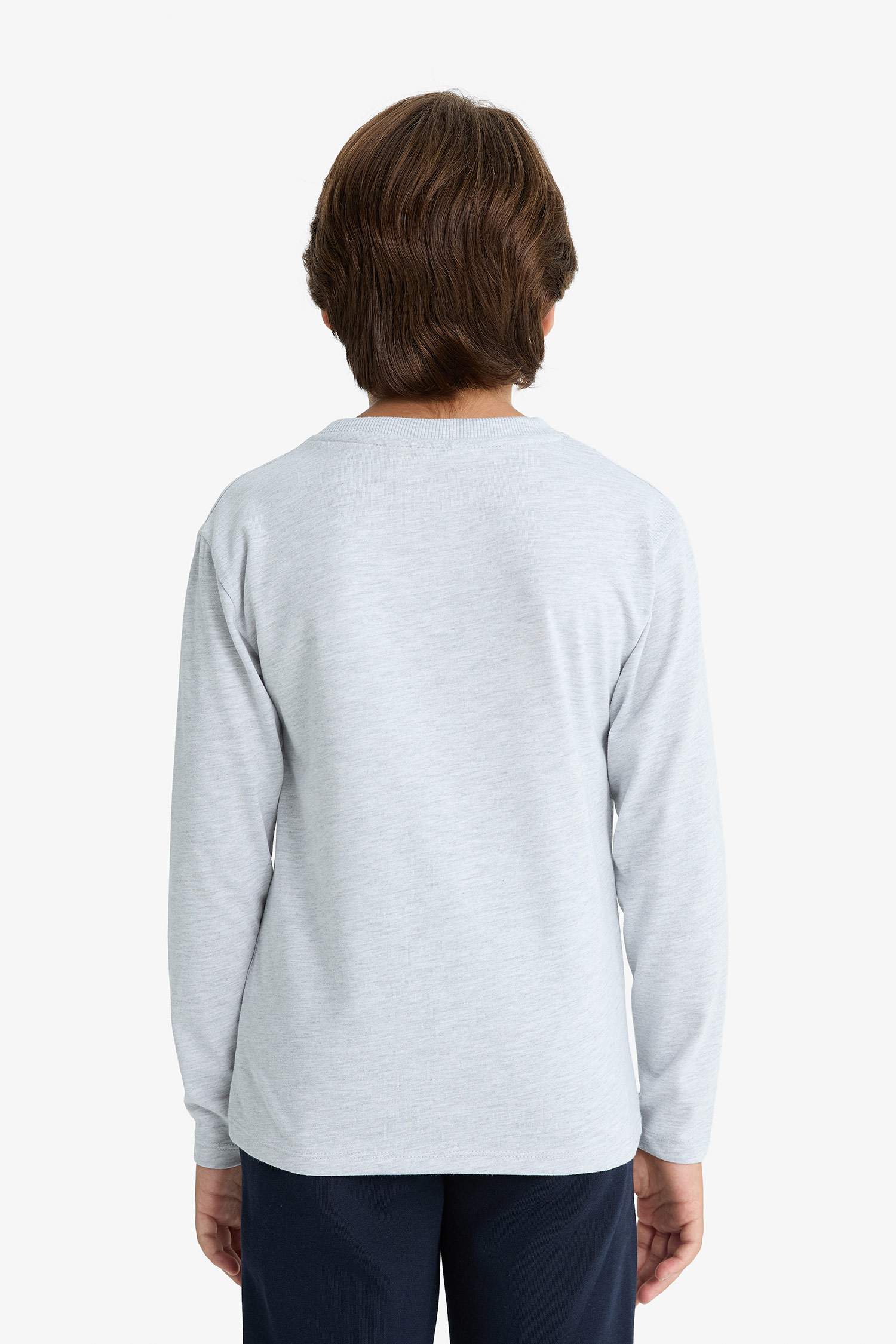 Boy Superman Crew Neck Long Sleeve T-Shirt