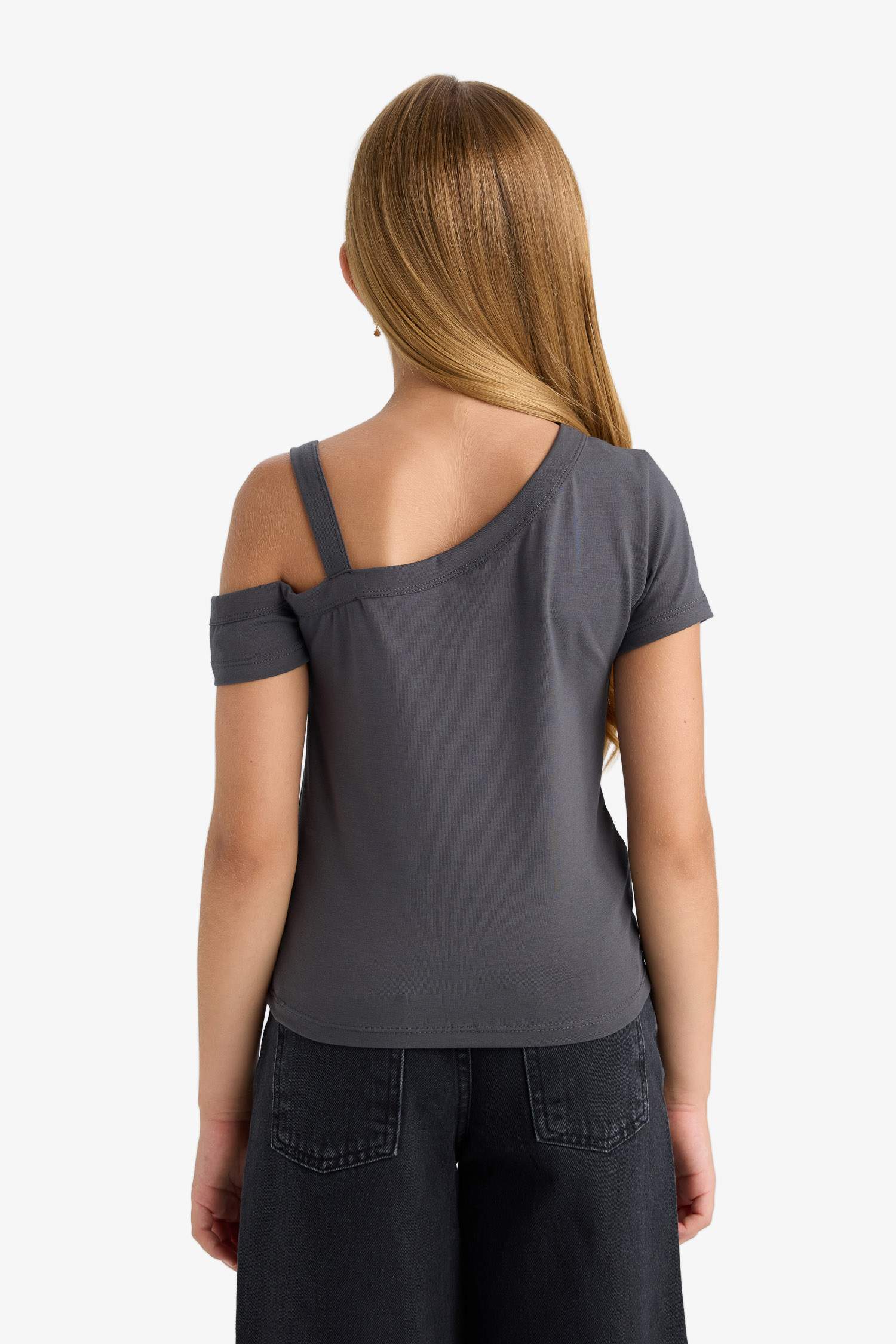 فانيلة بناتي سليم فيت مرصع بحجر