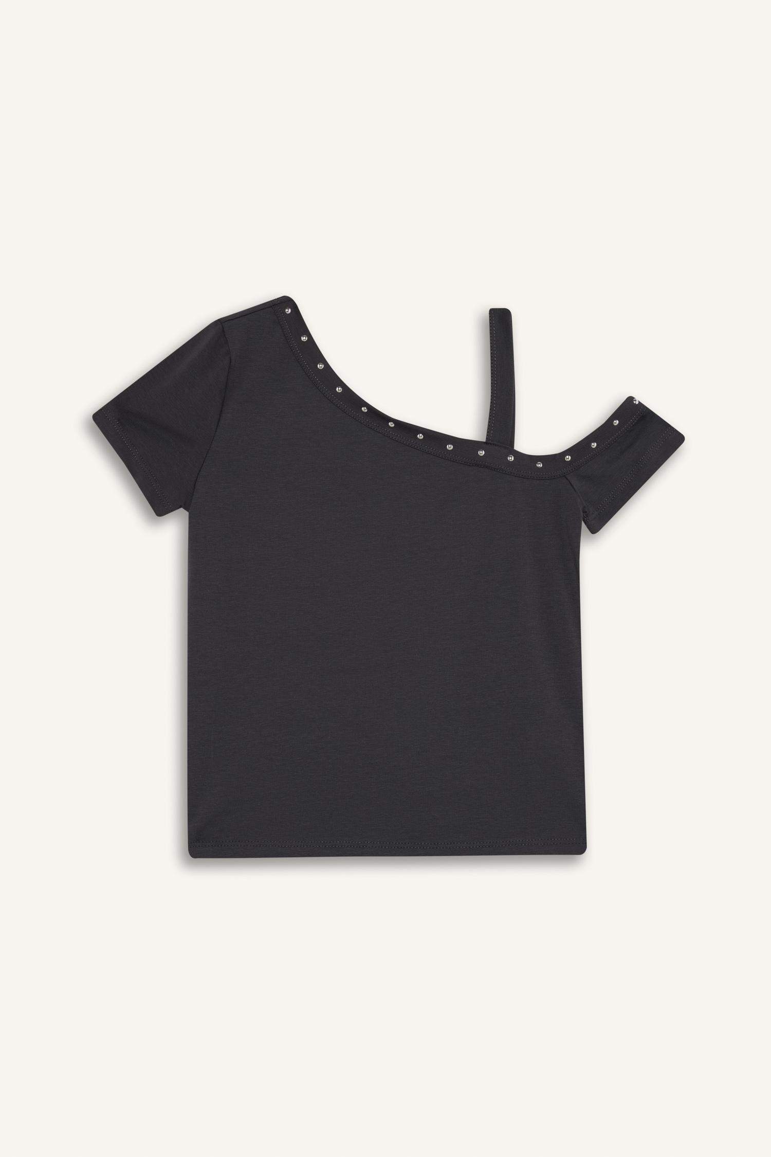 فانيلة بناتي سليم فيت مرصع بحجر